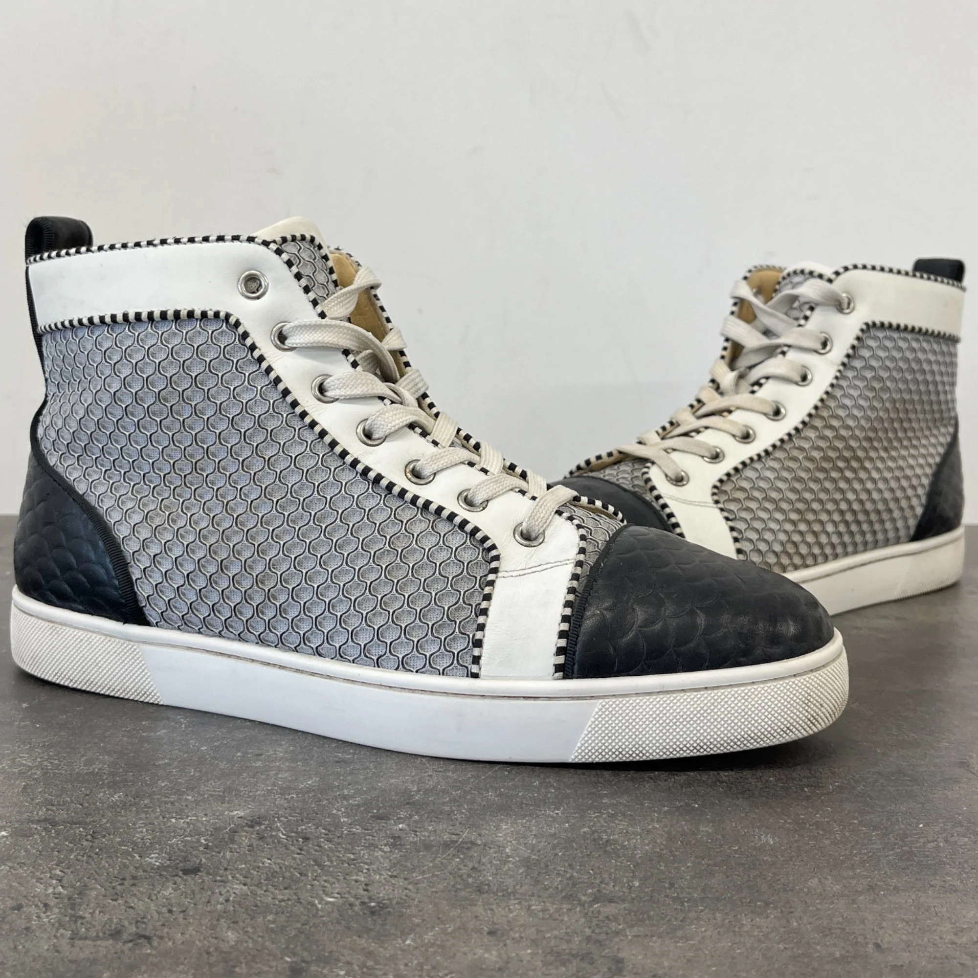Men's Louis Flat High Trainers Black Size EU 41.5 / UK 7.5 - Image 11