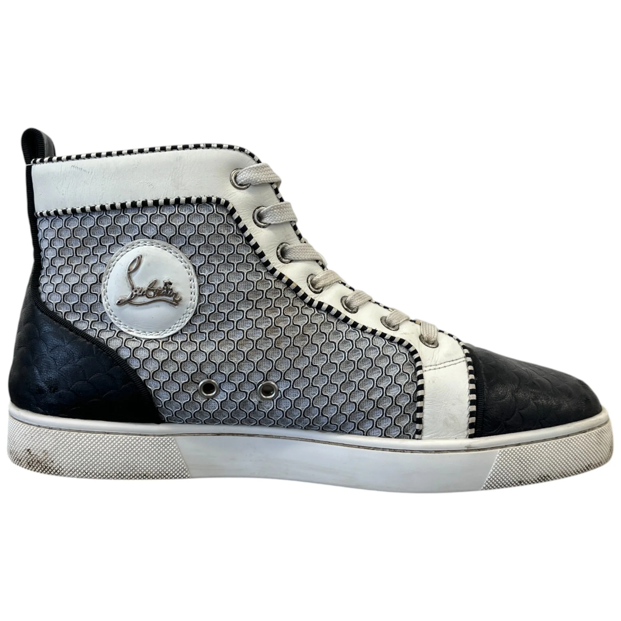 Men's Louis Flat High Trainers Black Size EU 41.5 / UK 7.5 - Image 4