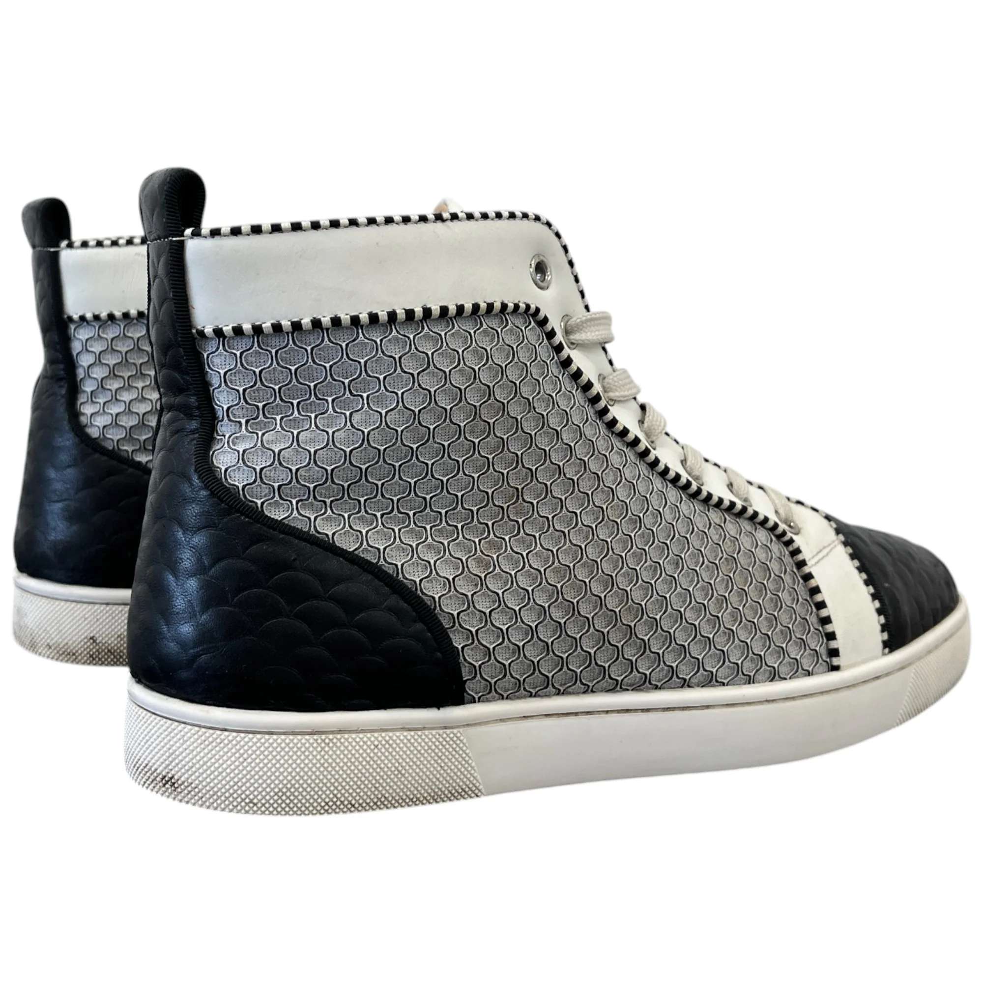 Men's Louis Flat High Trainers Black Size EU 41.5 / UK 7.5 - Image 9