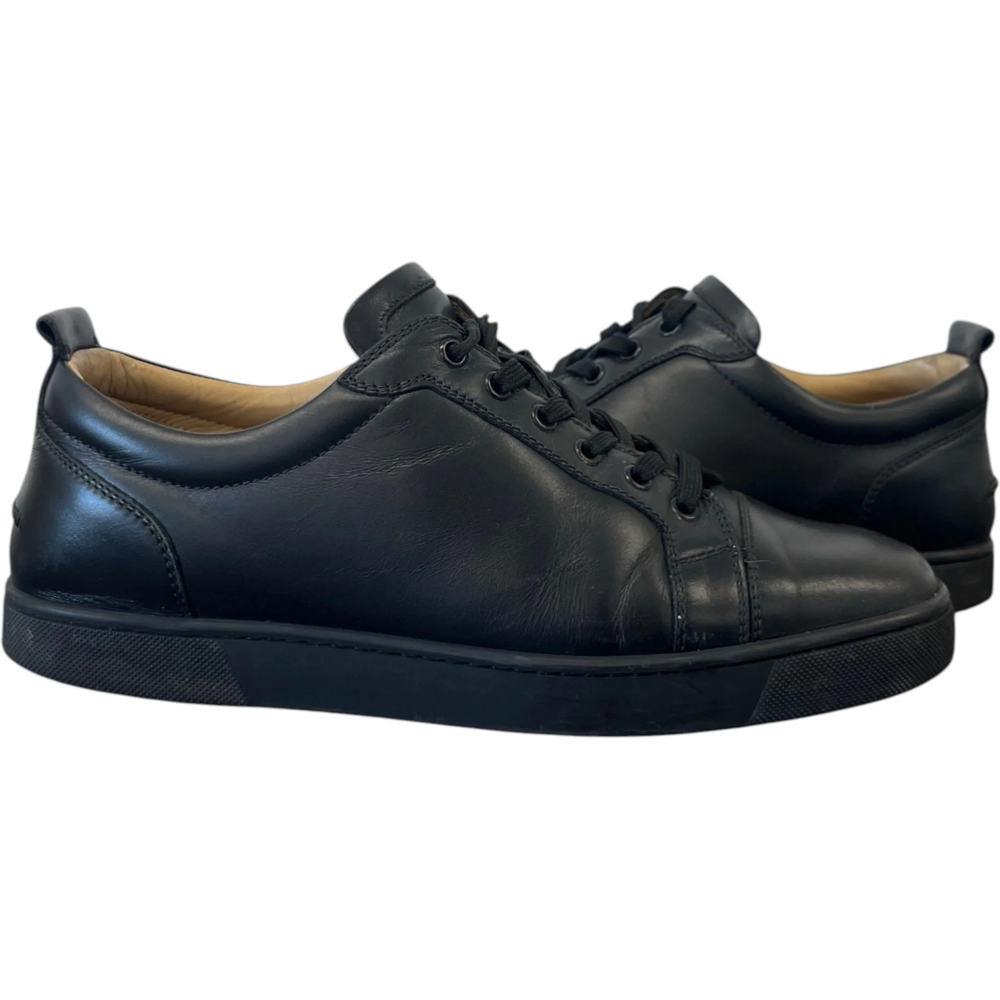 Men's Louis Junior Flat Low Trainers Black Size EU 43 / UK 9 - Image 3
