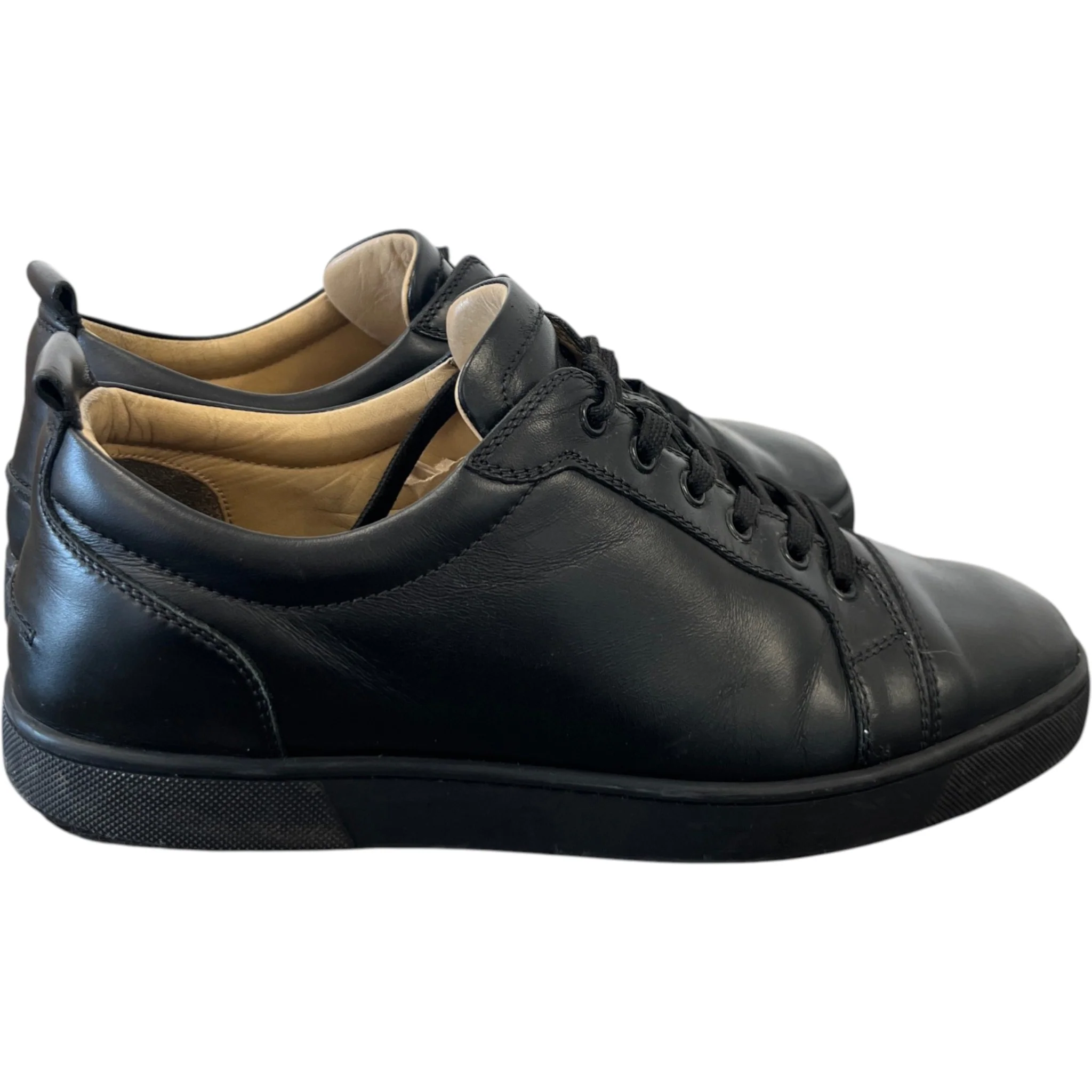 Men's Louis Junior Flat Low Trainers Black Size EU 43 / UK 9 - Image 8