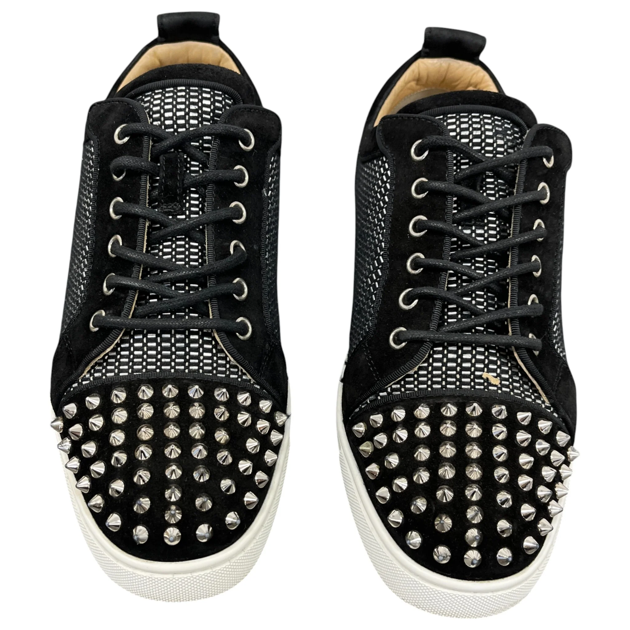 Men's Louis Junior Spikes Flat Low Trainers Black Size EU 42.5 / UK 8.5 - Image 6