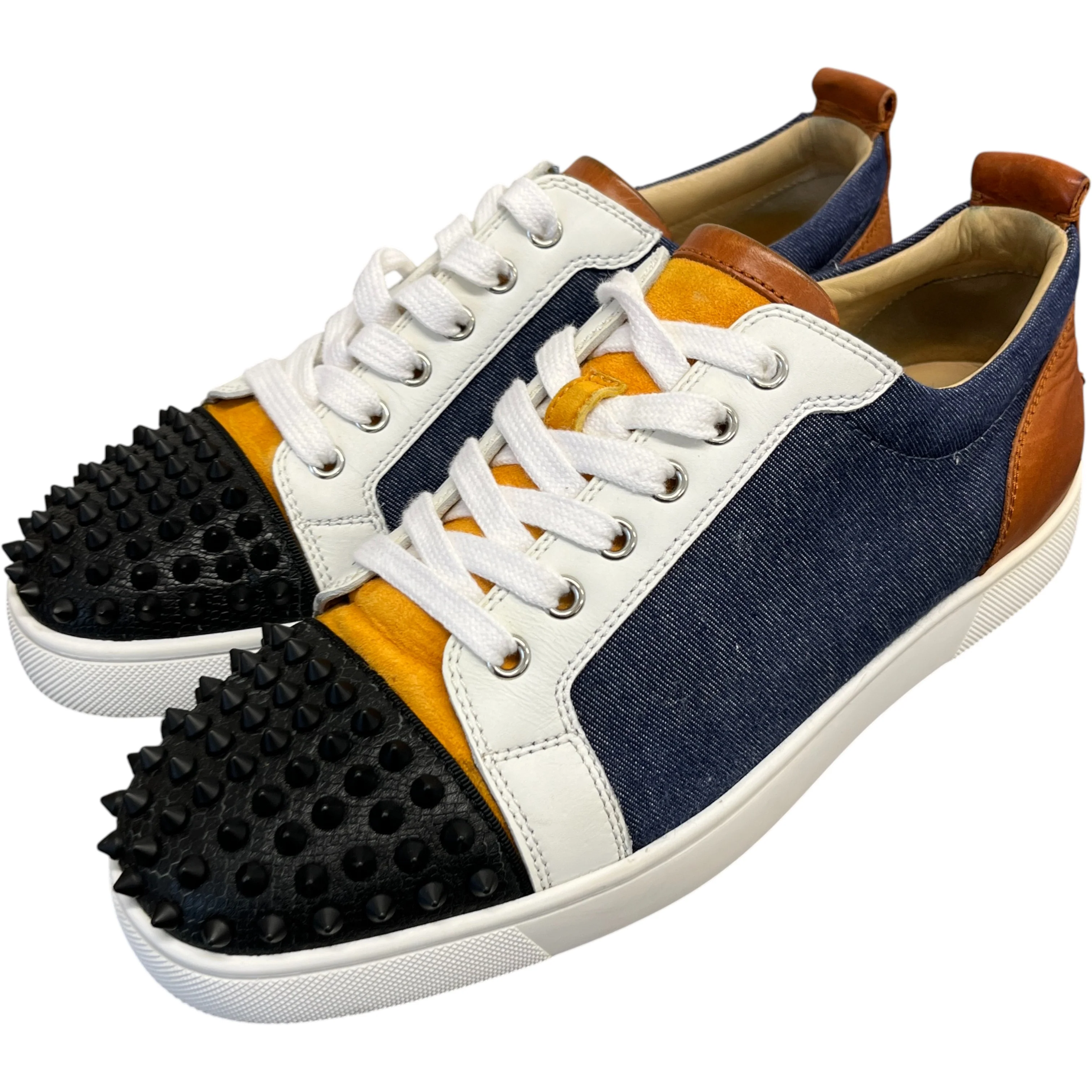 Men's Louis Junior Spikes Low Trainers White Size EU 42 / UK 8 - Image 9