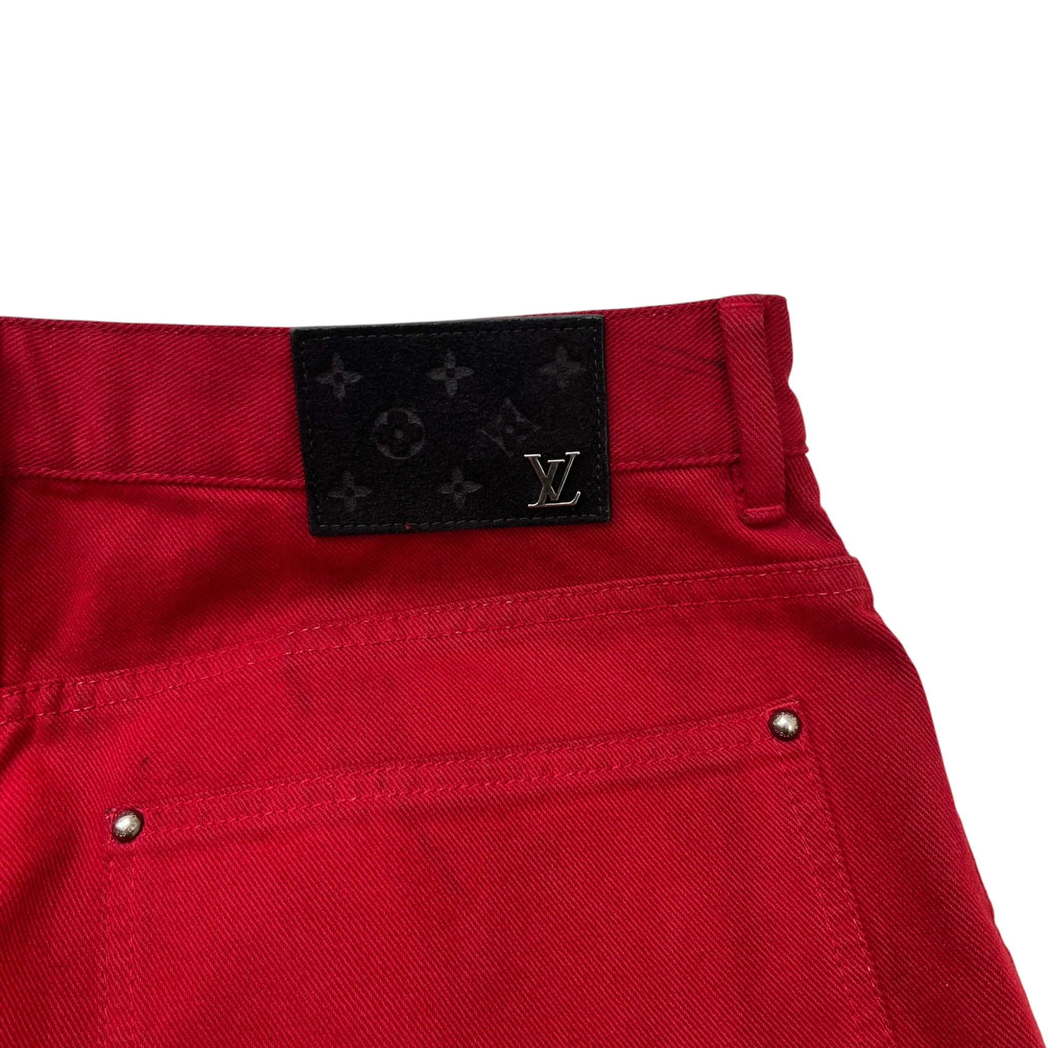 Men's Lv Boreal Evening Jeans Red Size Waist 32" - Image 7