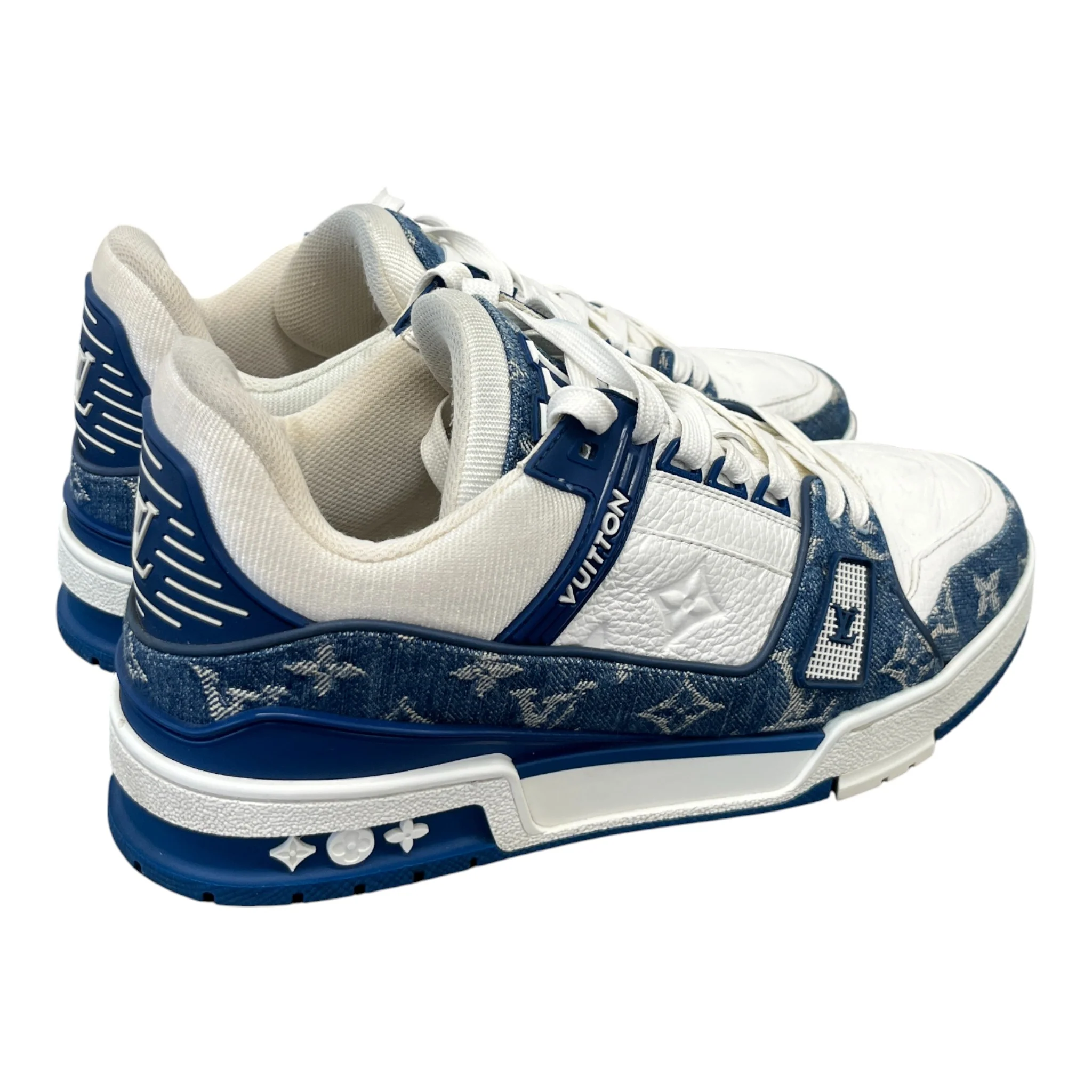 Men's Lv Denim Low Trainers Blue Size EU 40 / UK 6 - Image 8