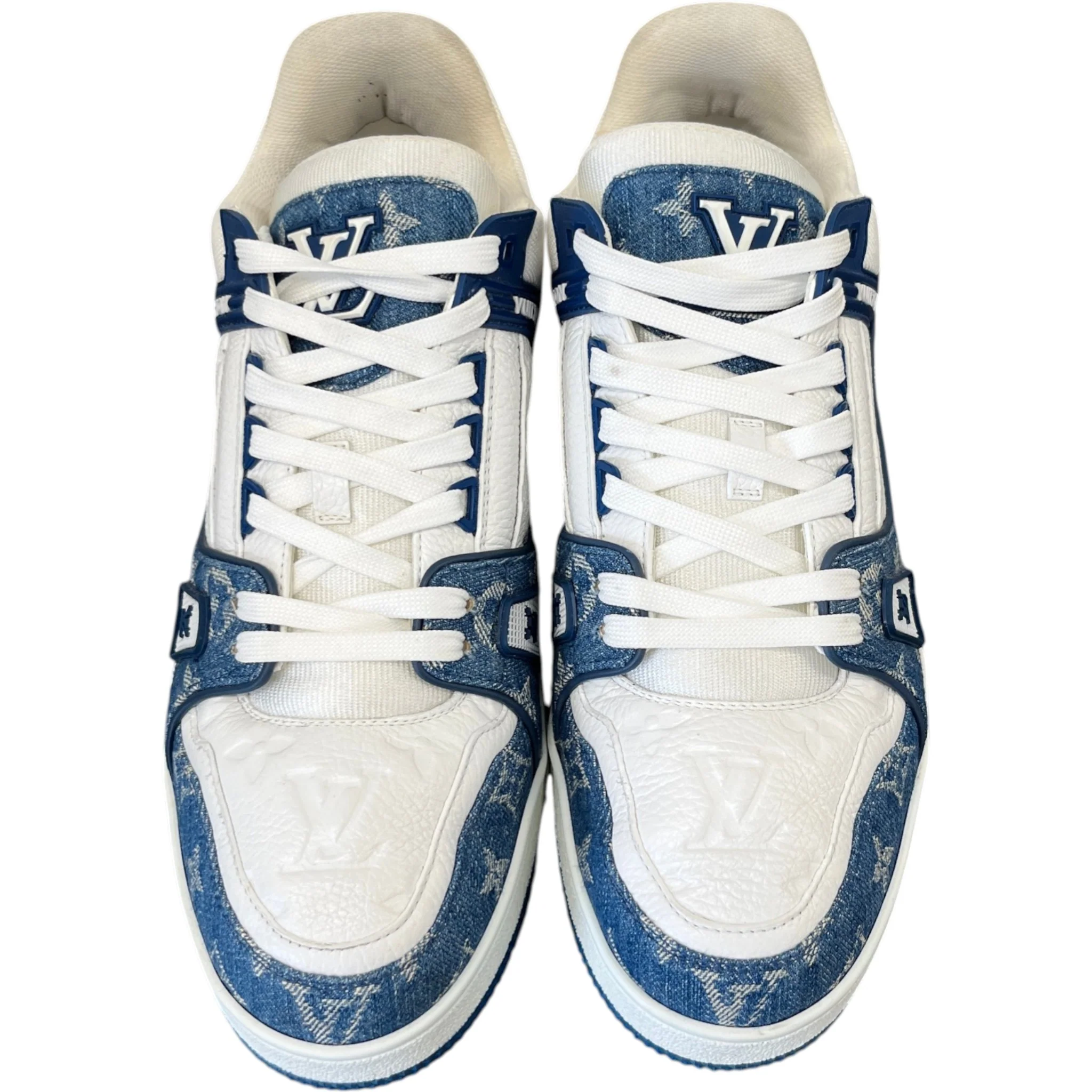 Men's Lv Denim Low Trainers Blue Size EU 43 / UK 9 - Image 6