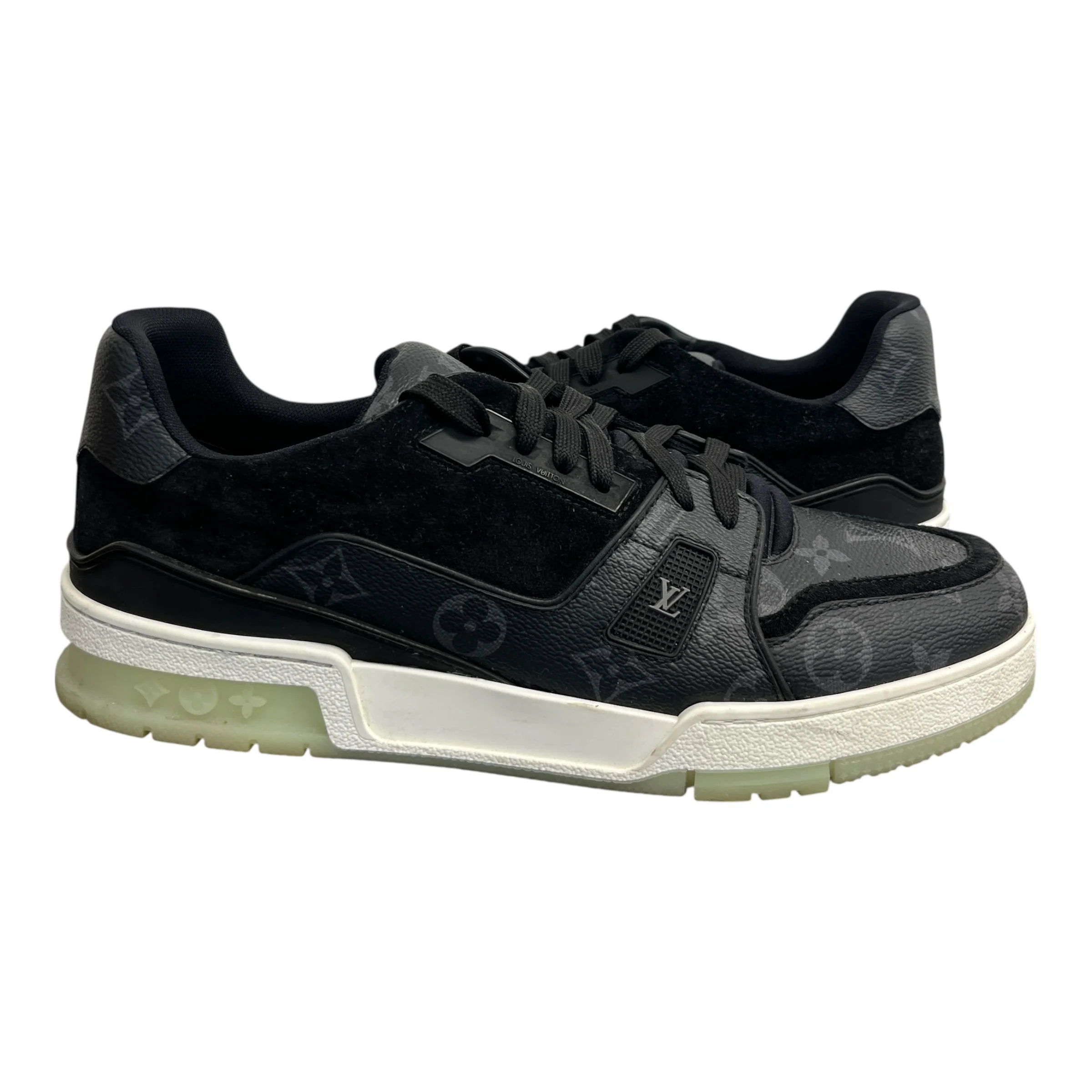 Men's Lv Low Trainers Black Size EU 42 / UK 8 - Image 3