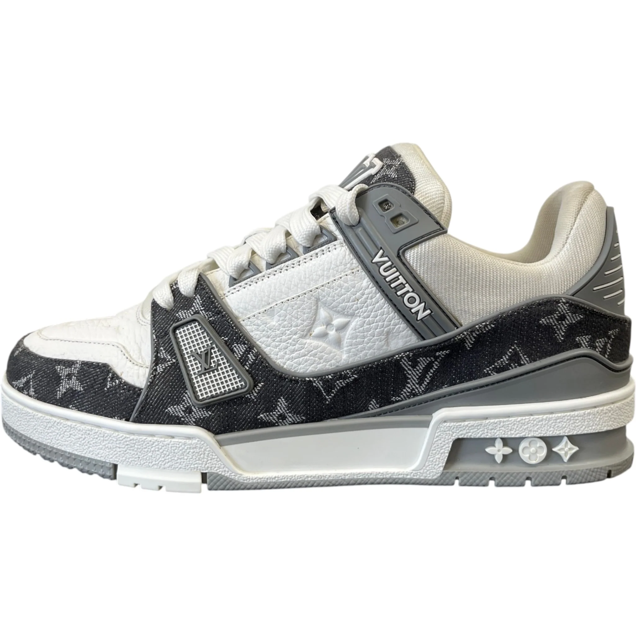 Men's Lv Low Trainers Grey Size EU 40 / UK 6 - Image 2