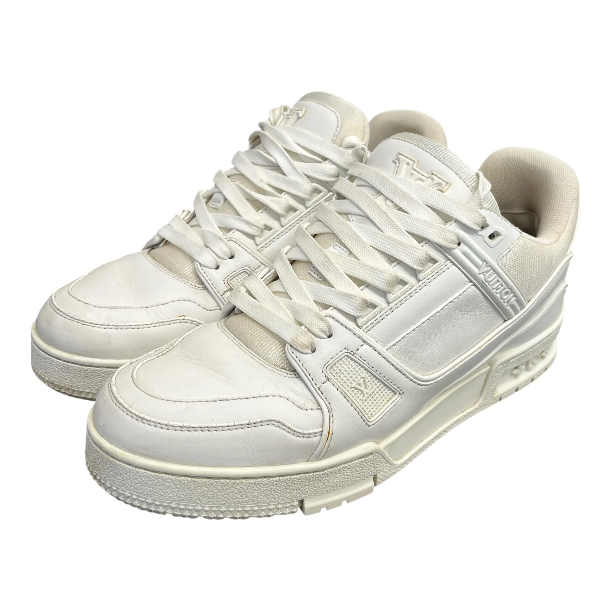 Men's Lv Low Trainers White Size EU 40 / UK 6 - Image 9