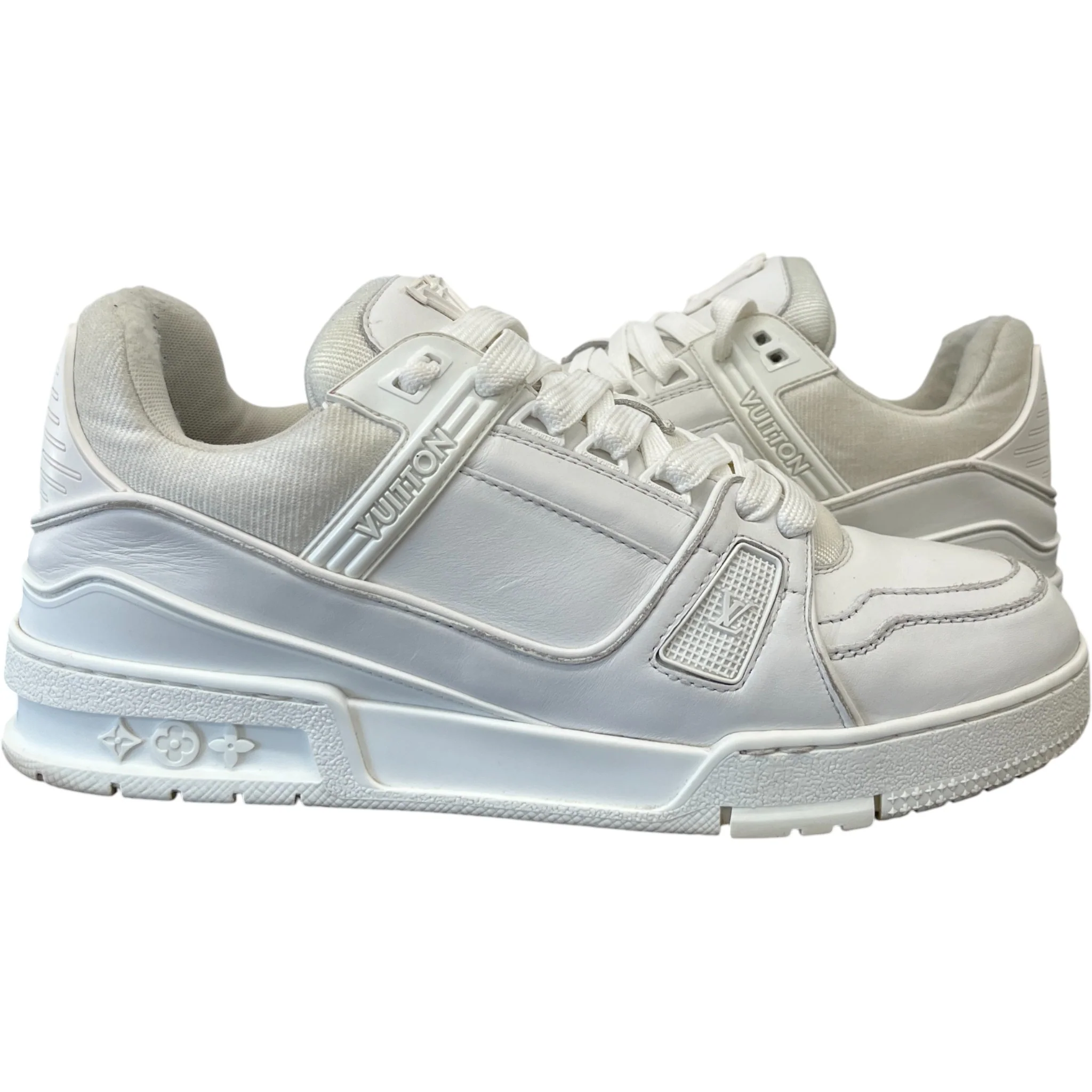 Men's Lv Low Trainers White Size EU 41 / UK 7 - Image 3