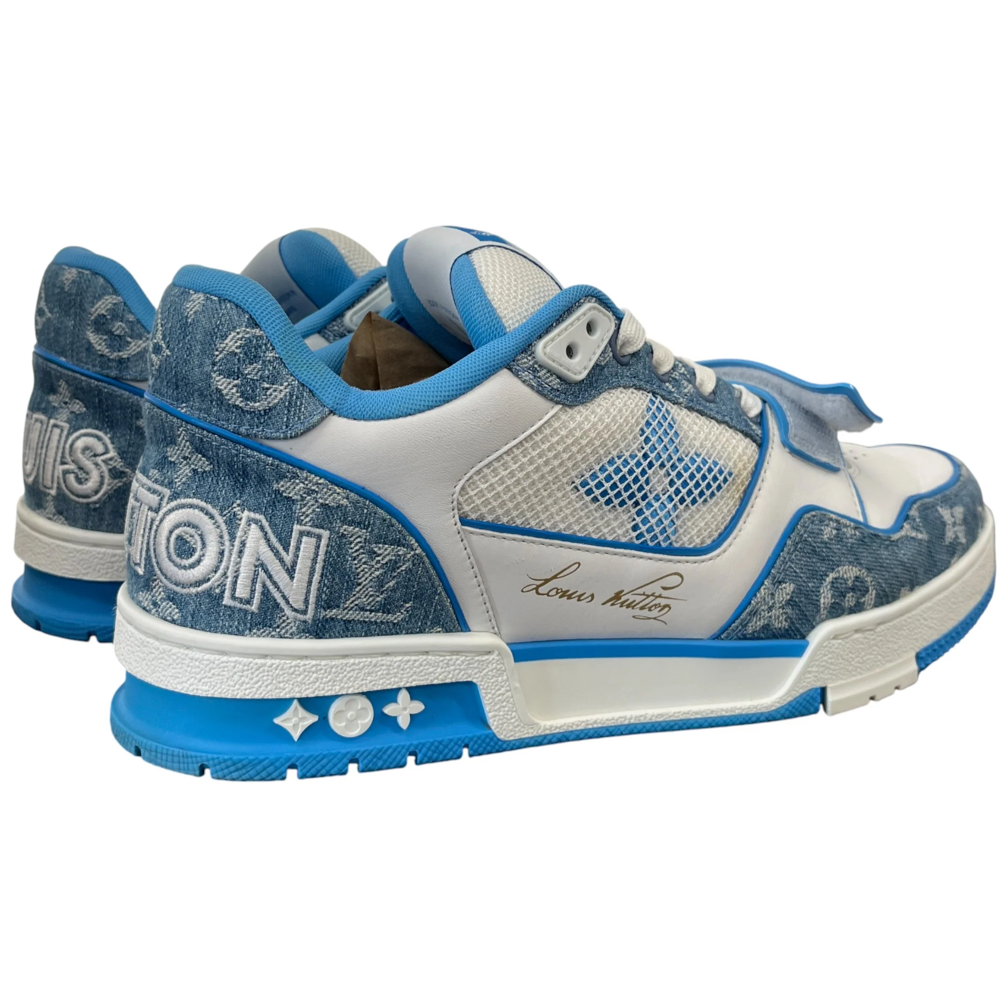 Men's Lv Low Trainers White Size EU 41 / UK 7 - Image 9