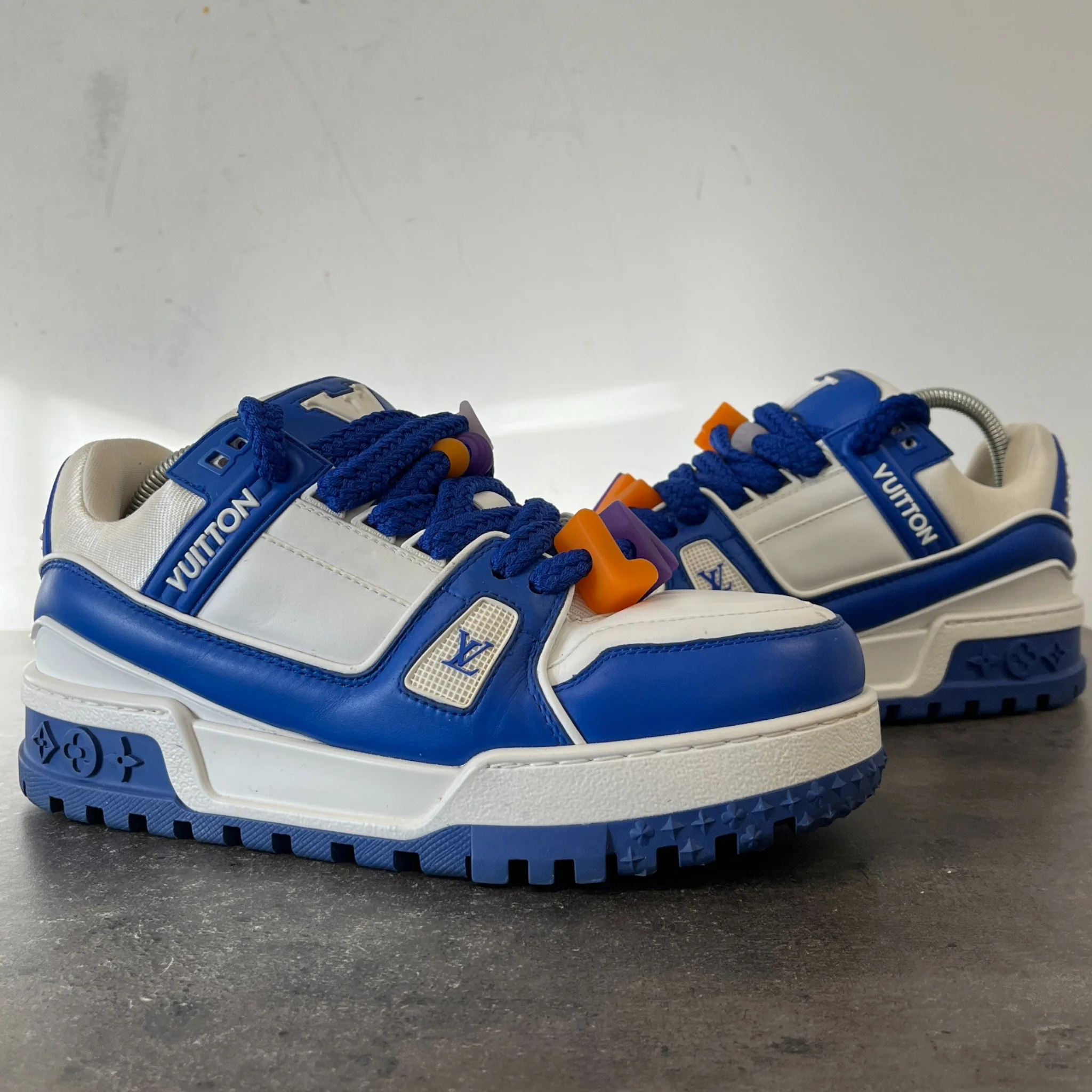 Men's Lv Maxi Low Trainers Blue Size EU 40.5 / UK 6.5 - Image 12