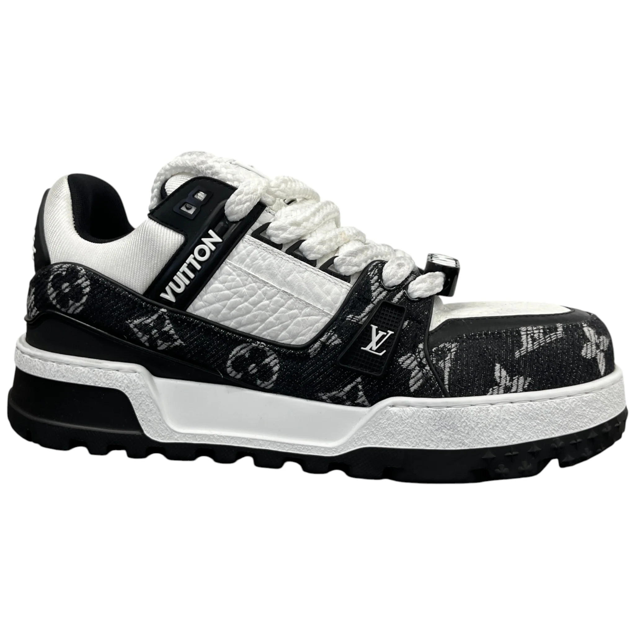 Men's Lv Maxi Low Trainers White Size EU 41.5 / UK 7.5 - Image 4