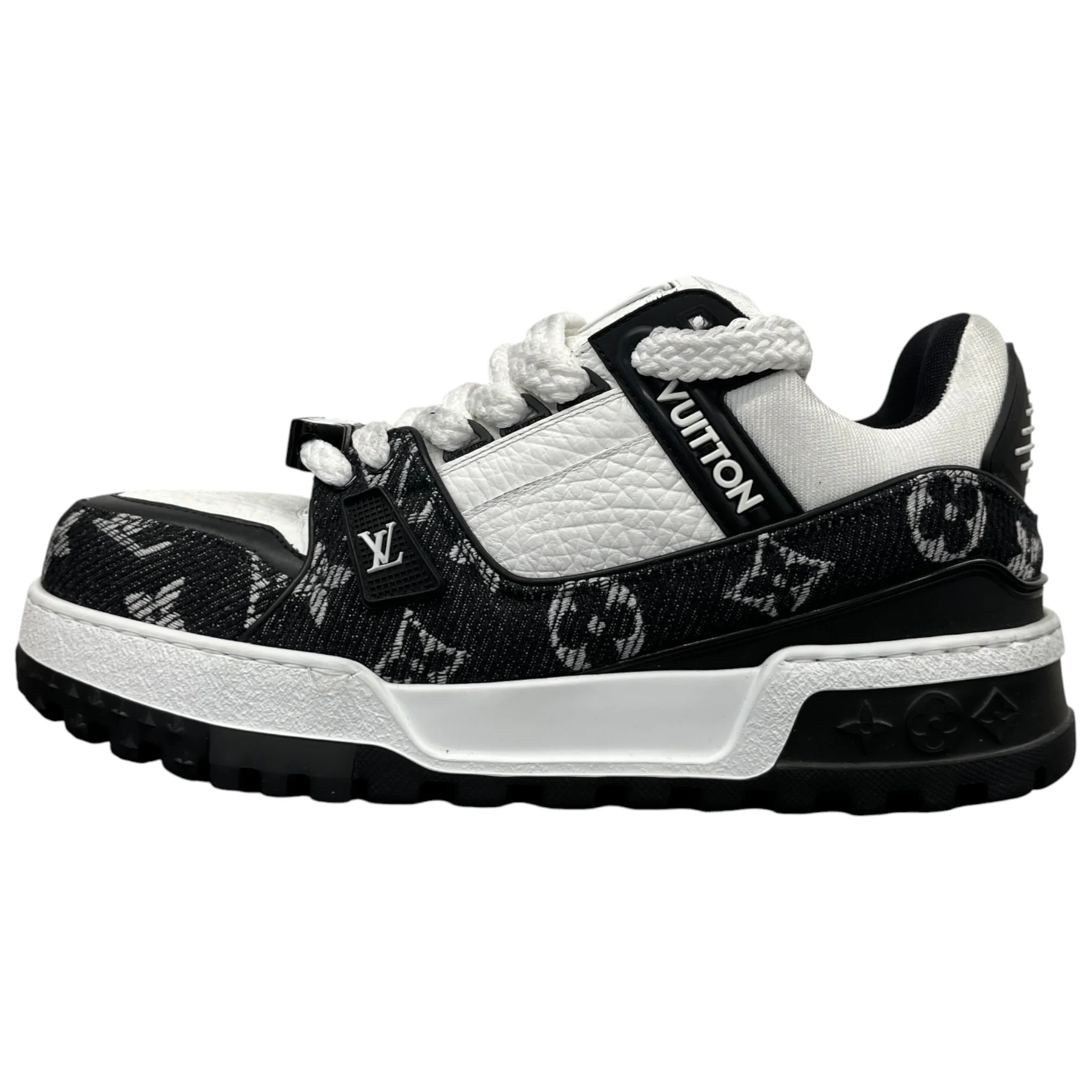 Men's Lv Maxi Low Trainers White Size EU 41.5 / UK 7.5 - Image 5