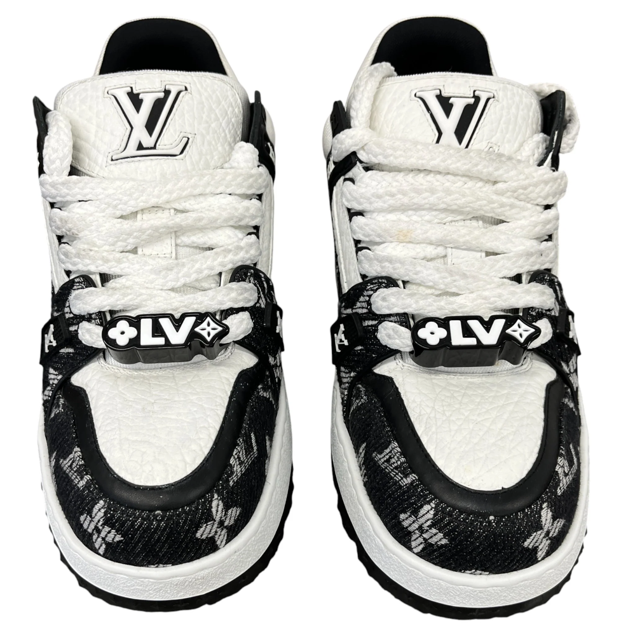 Men's Lv Maxi Low Trainers White Size EU 41.5 / UK 7.5 - Image 6