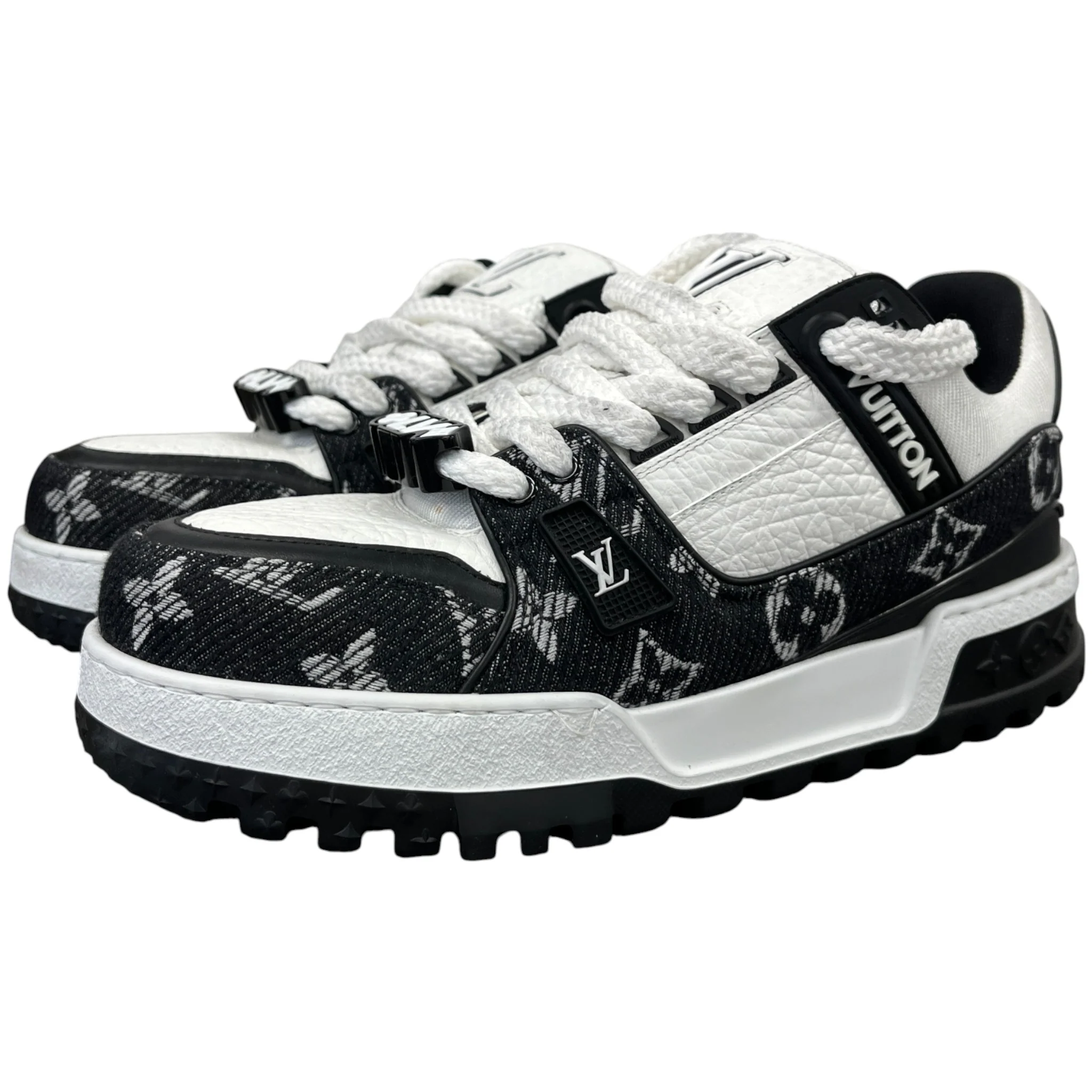 Men's Lv Maxi Low Trainers White Size EU 41.5 / UK 7.5 - Image 8