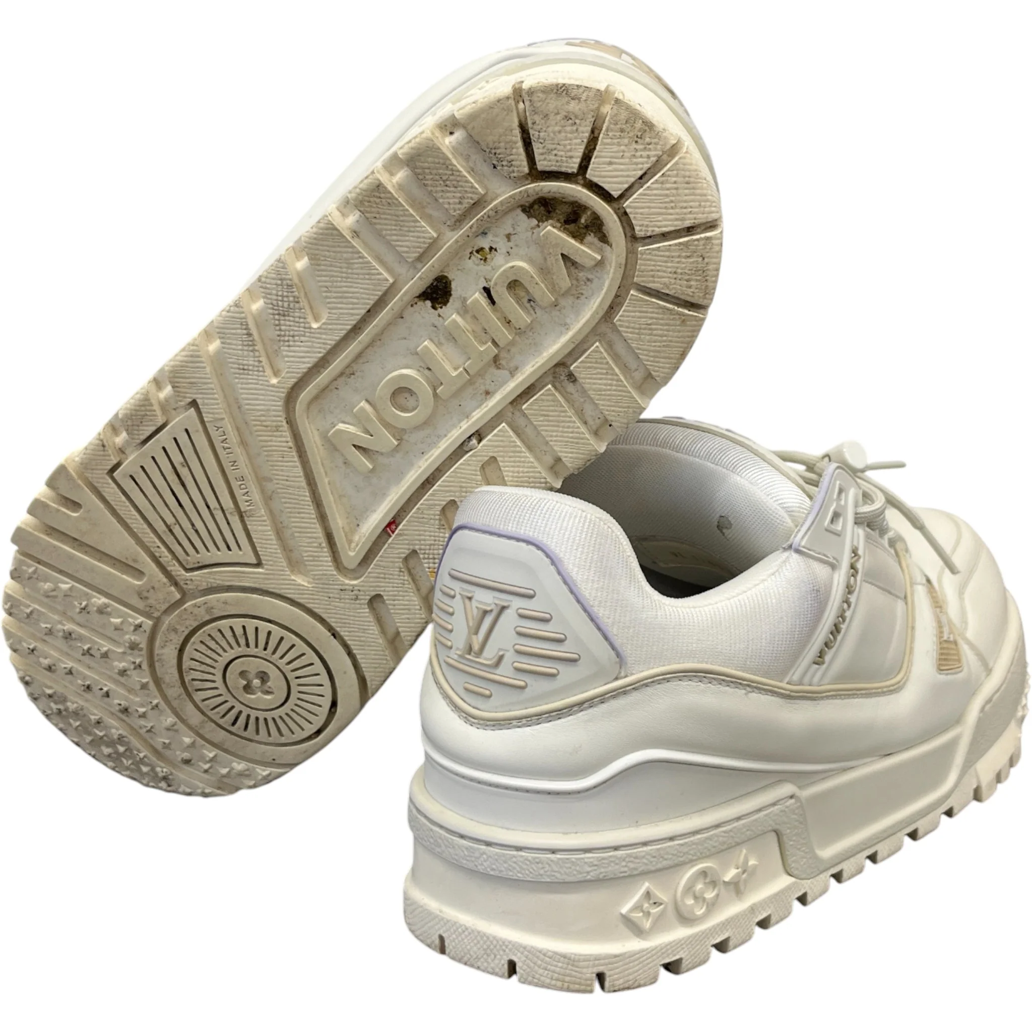 Men's Lv Maxi Low Trainers White Size EU 42 / UK 8 - Image 10