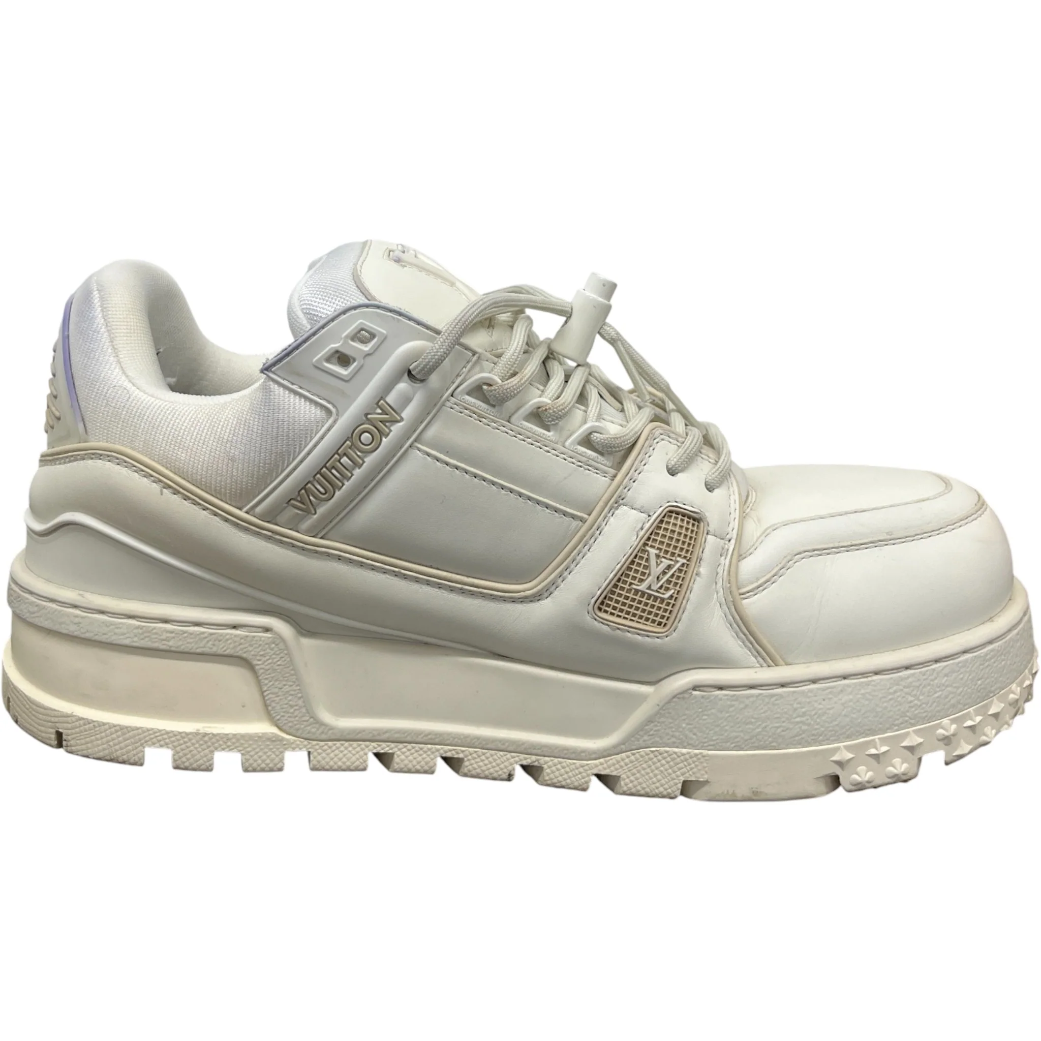 Men's Lv Maxi Low Trainers White Size EU 42 / UK 8 - Image 4