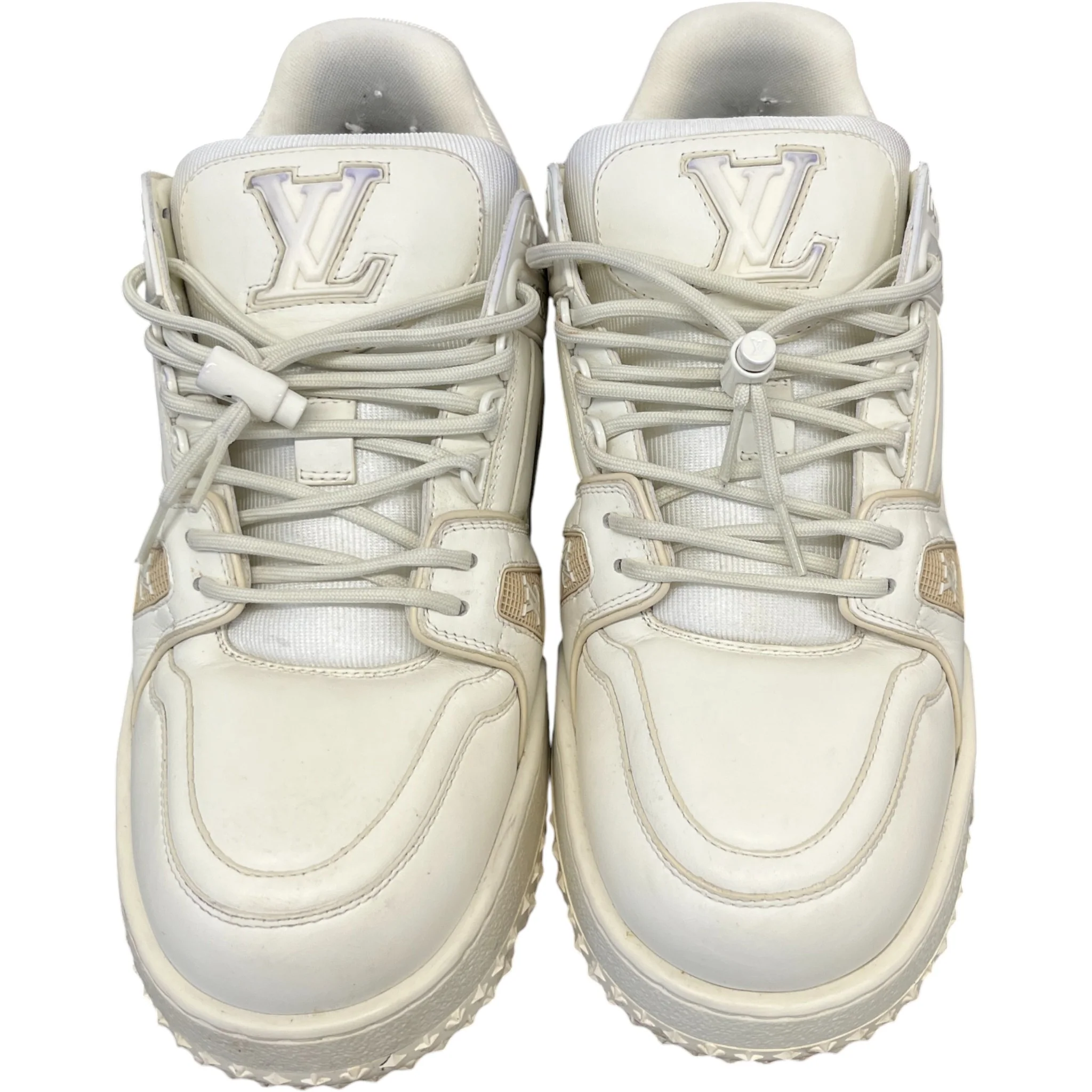 Men's Lv Maxi Low Trainers White Size EU 42 / UK 8 - Image 6