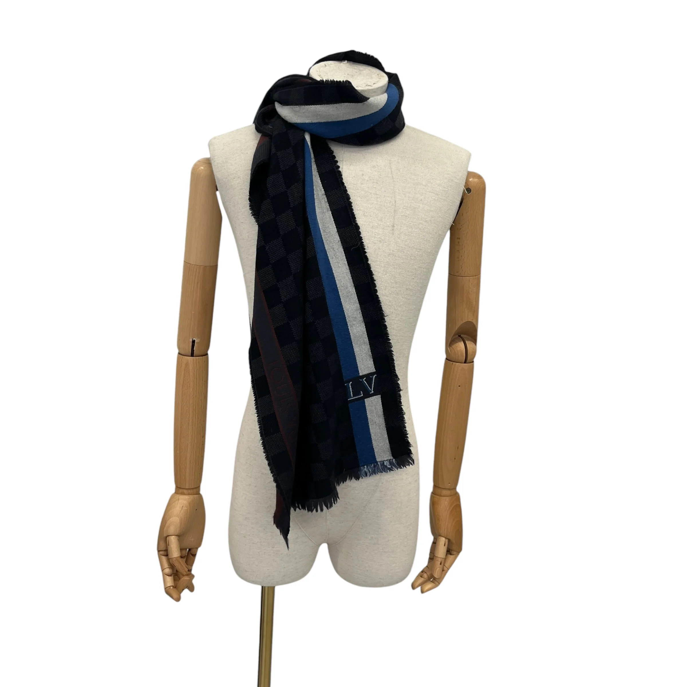 Men's Lv Scarf Navy - Image 2
