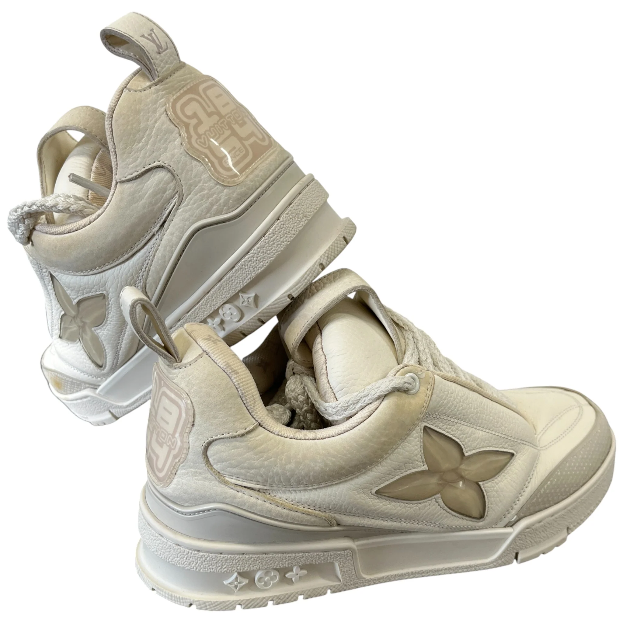 Men's Lv Skate Low Trainers Cream Size EU 40 / UK 6 - Image 10