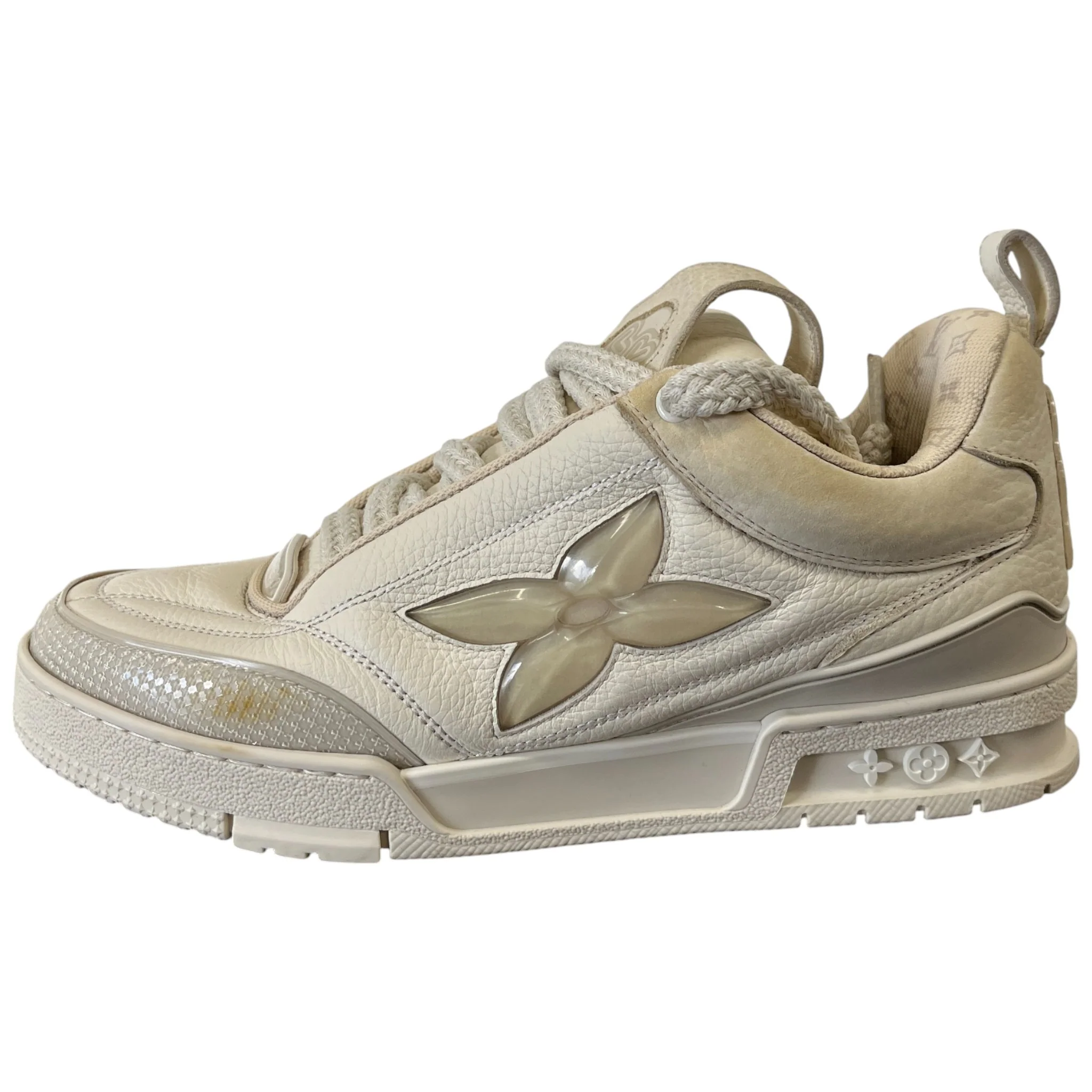 Men's Lv Skate Low Trainers Cream Size EU 40 / UK 6 - Image 5