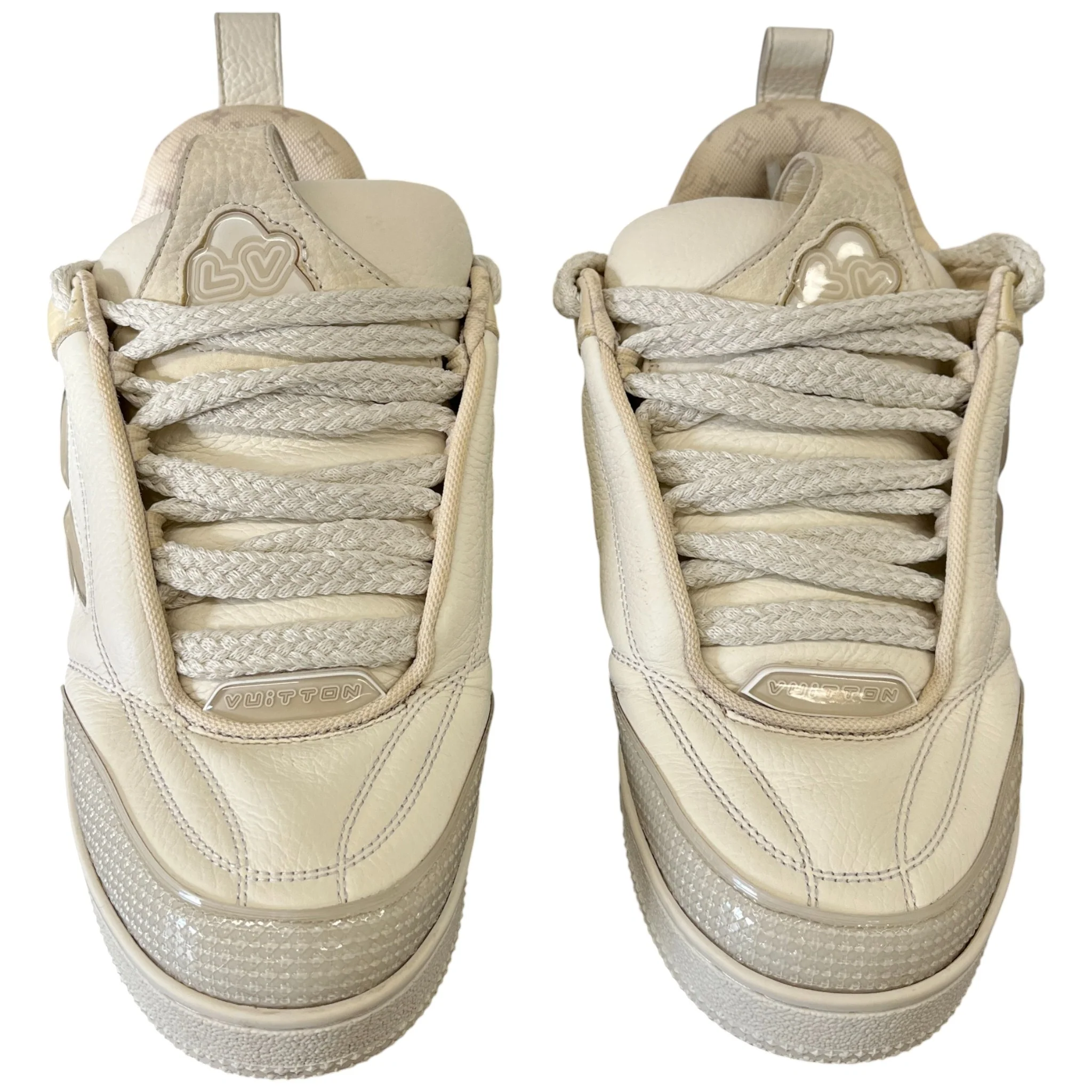 Men's Lv Skate Low Trainers Cream Size EU 40 / UK 6 - Image 6