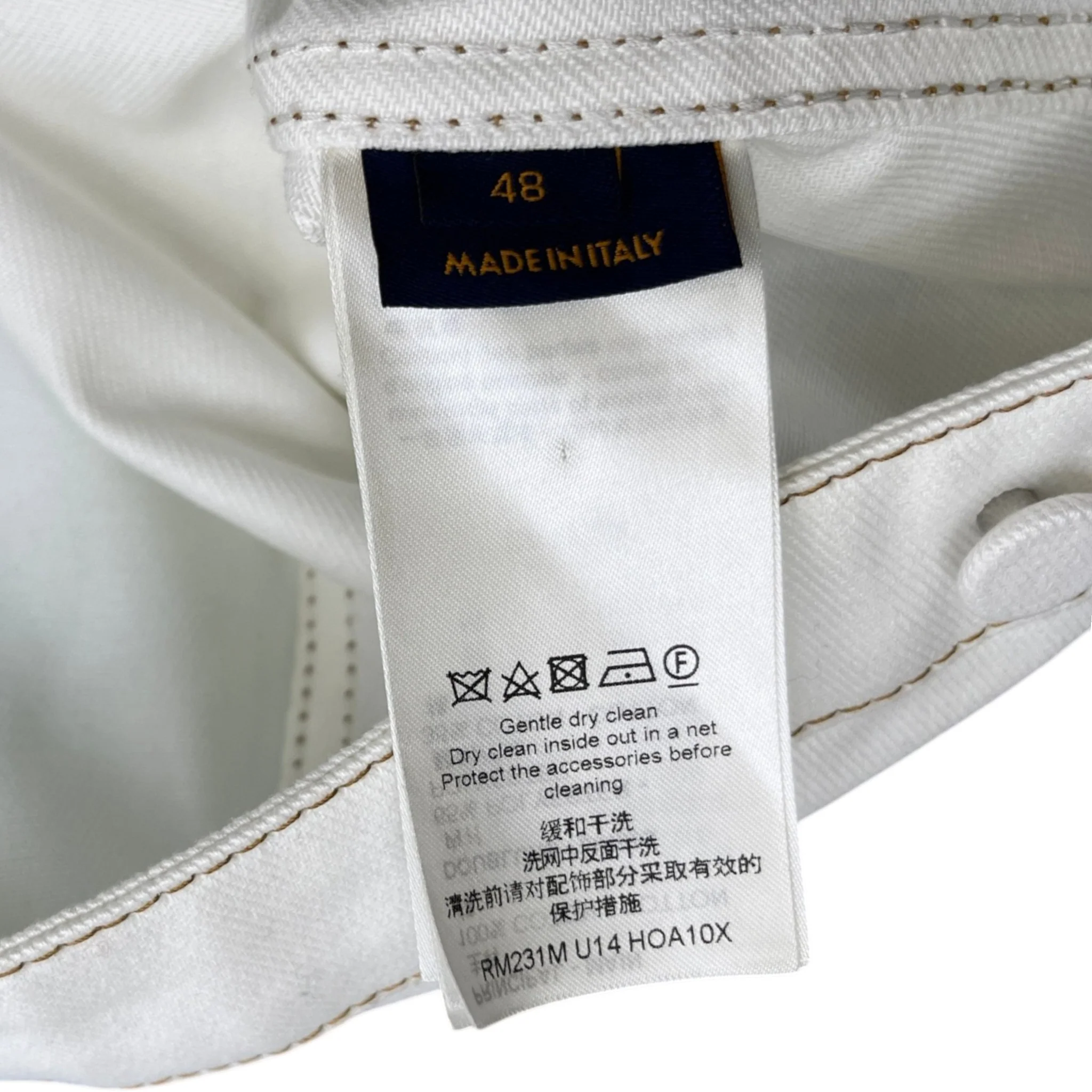 Men's Lv Spray Denim Jacket Blue Size IT 48 / M - Image 10
