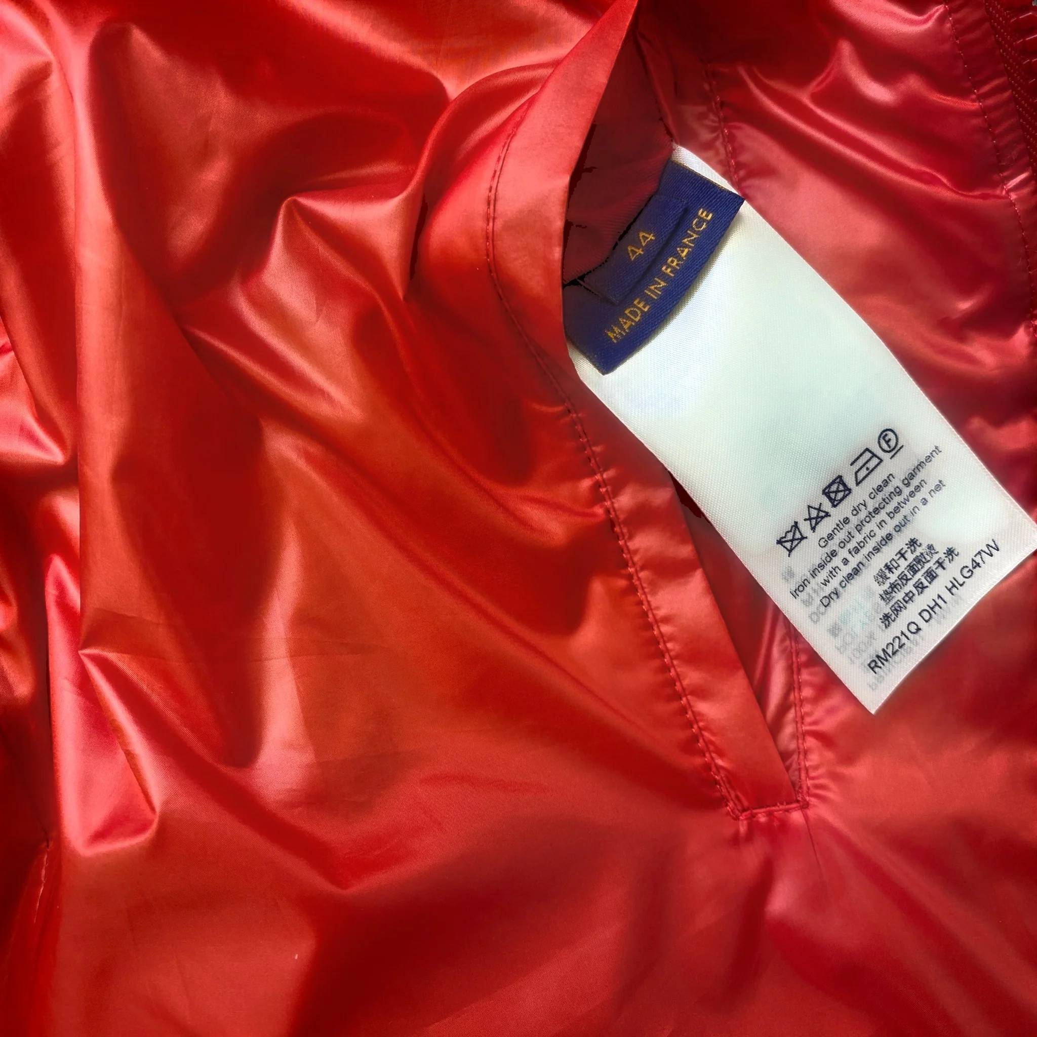 Men's Lvse Padded Monogram Flower Gilet Red Size IT 44 / XS - Image 6