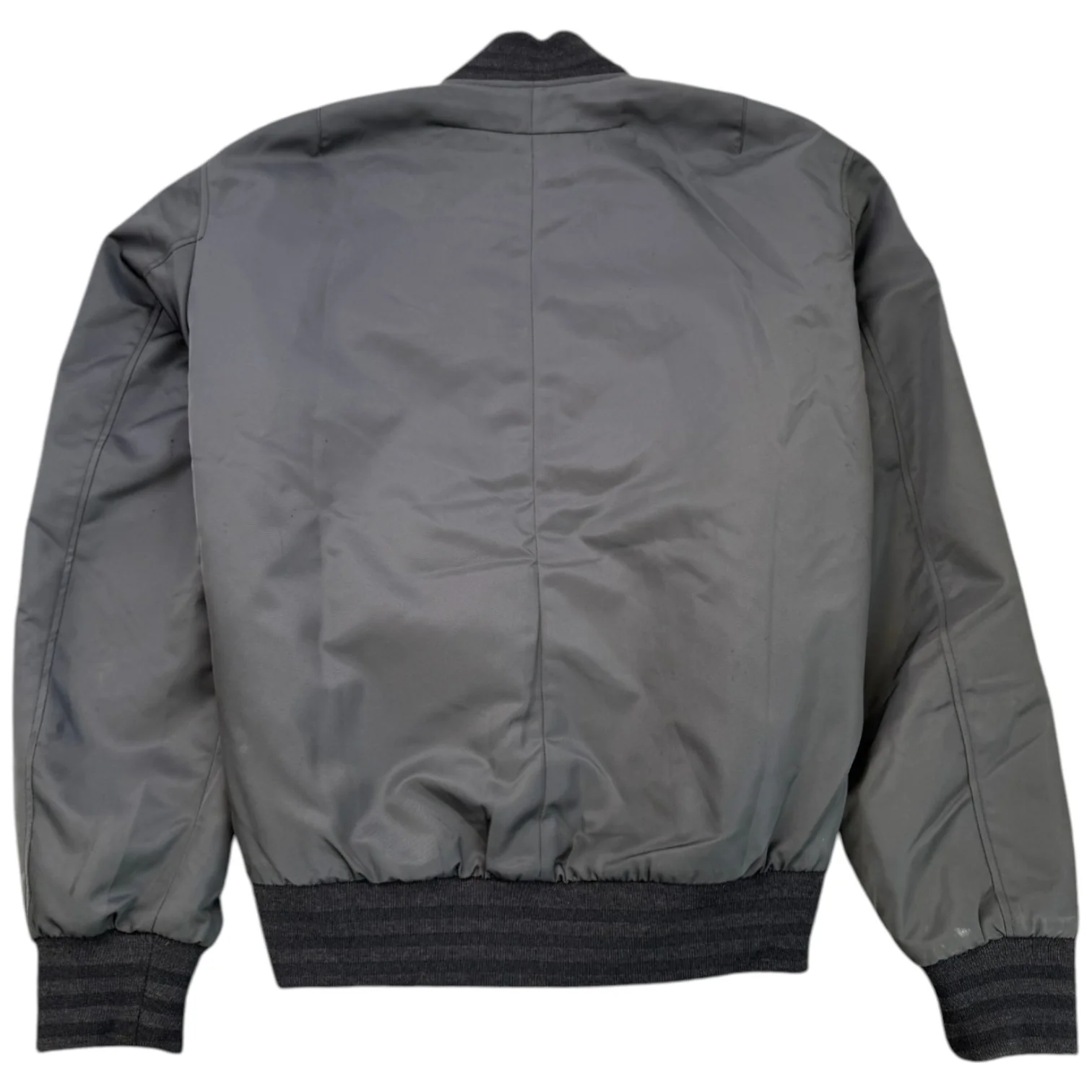 Men's Ma-1 Bomber Flight Jacket Charcoal Size L - Image 2