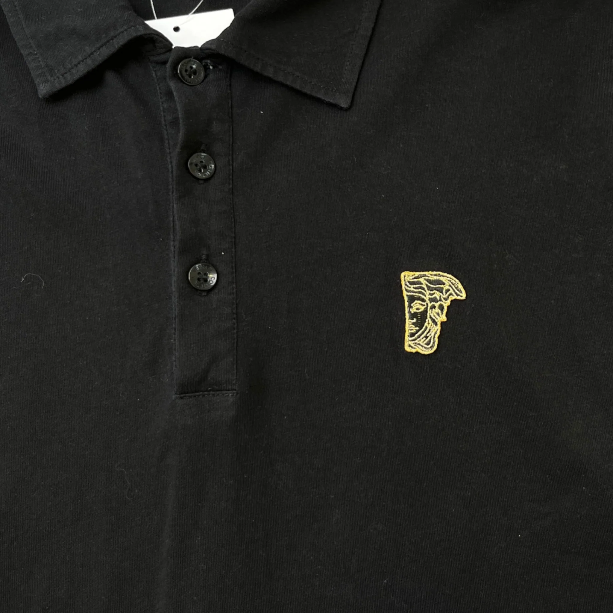 Men's Maduse Logo Polo Shirt Black Size M - Image 5