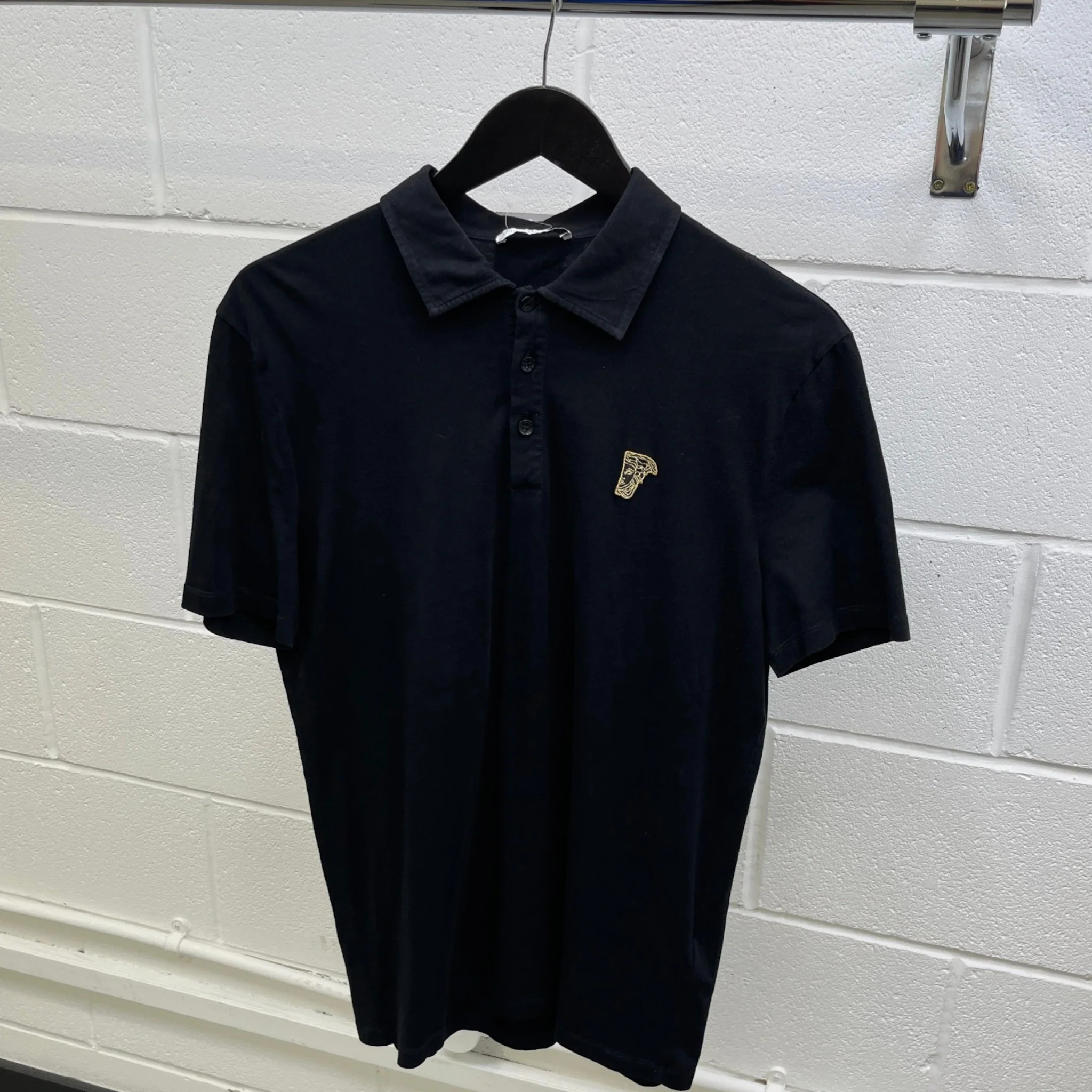 Men's Maduse Logo Polo Shirt Black Size M - Image 8