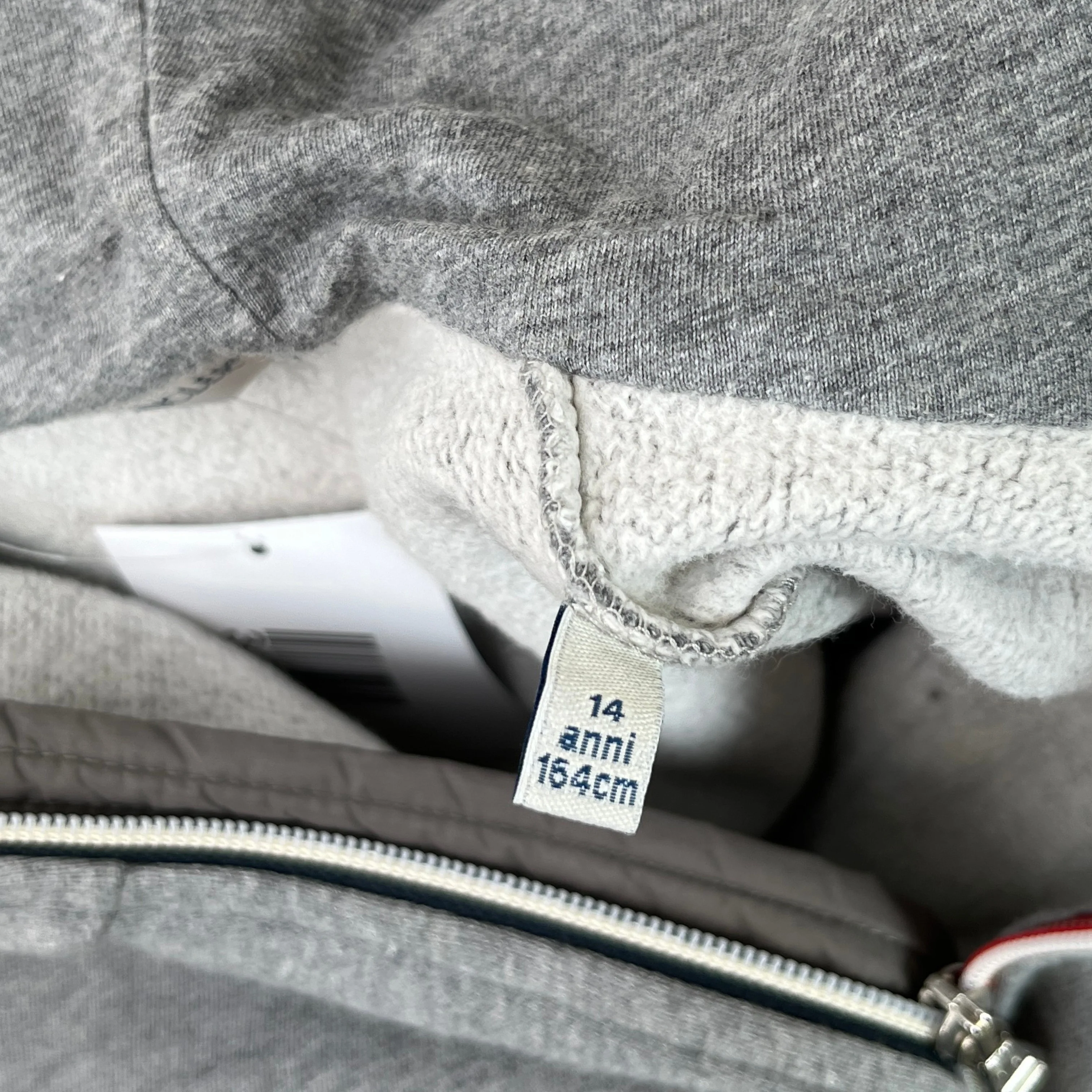 Men's Maglia Age 14 Full Tracksuit Grey Size XXS - Image 12