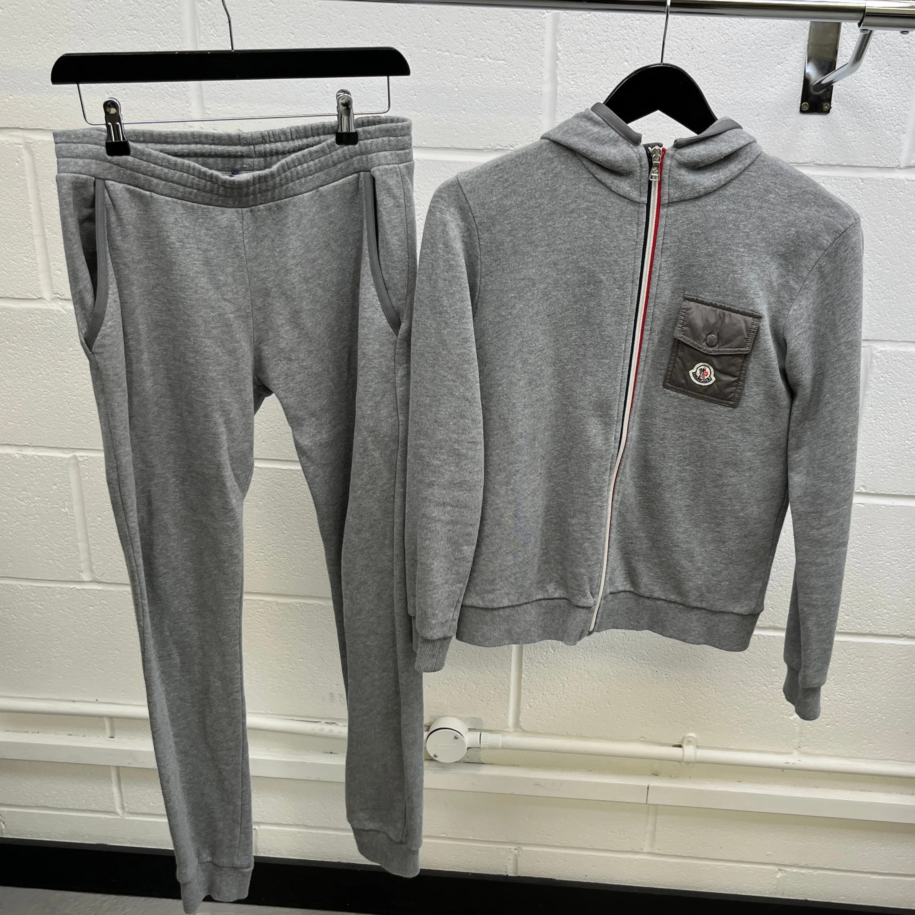 Men's Maglia Age 14 Full Tracksuit Grey Size XXS - Image 16
