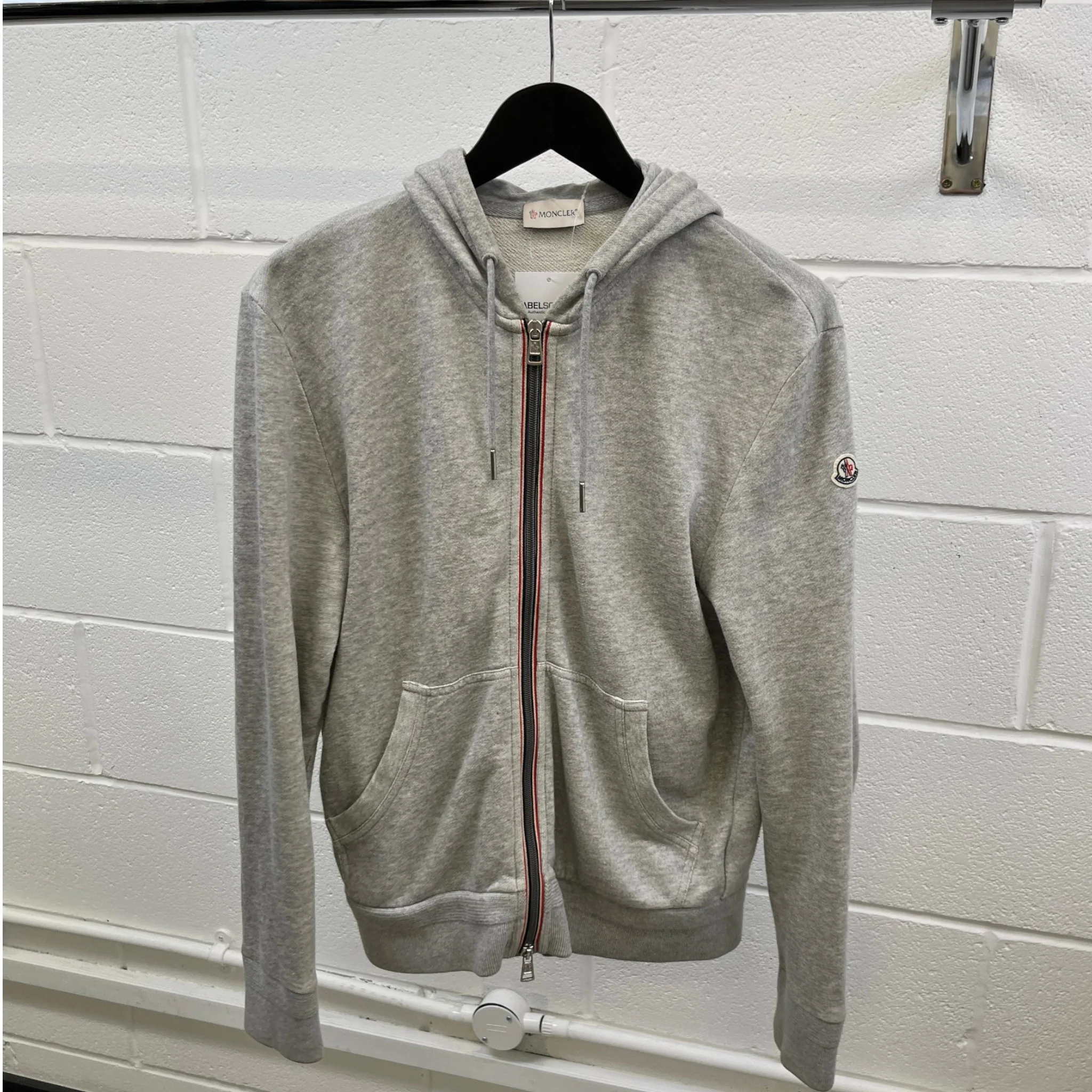 Men's Maglia Cardigan Hoodie Grey Size M - Image 9