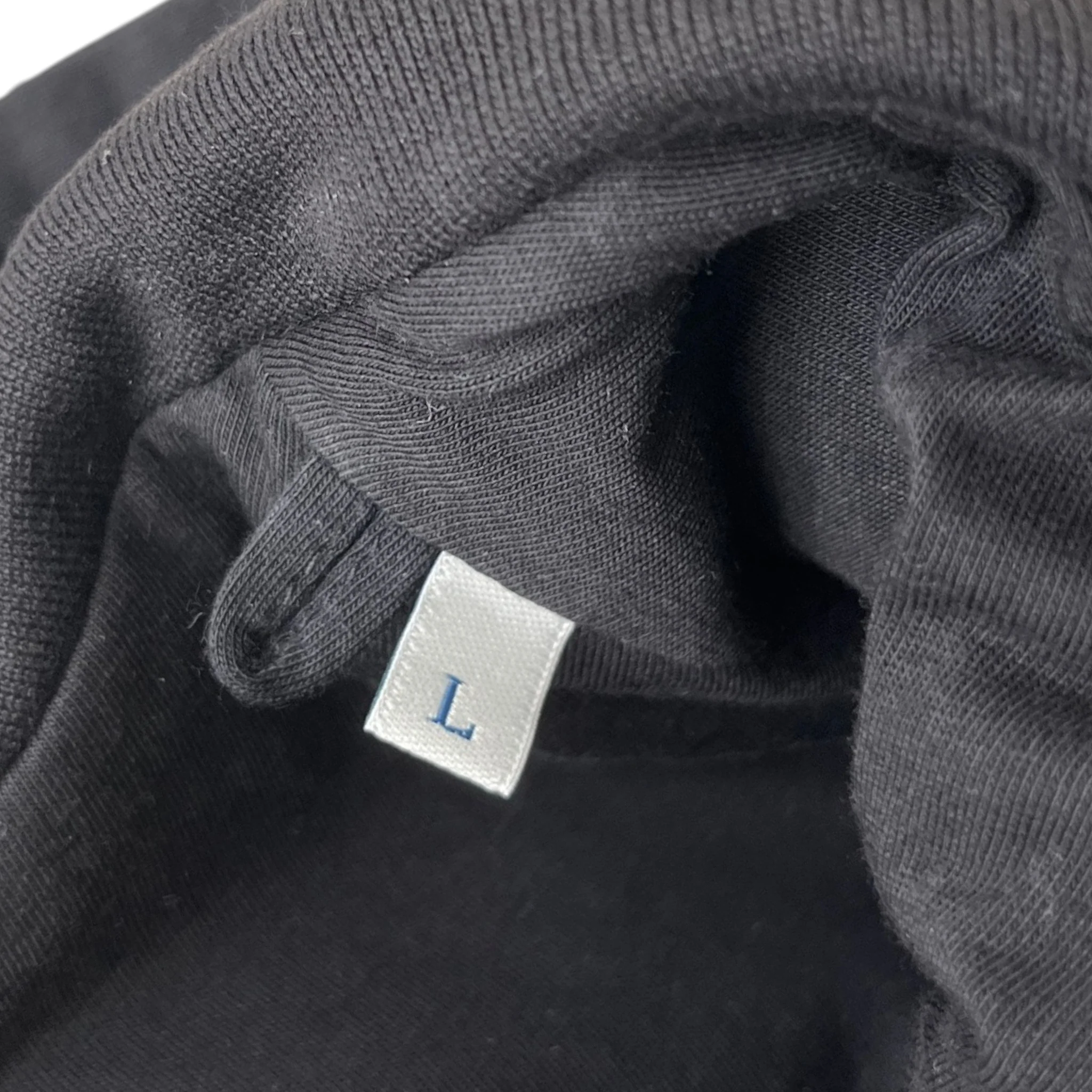 Men's Maglia Con Cappuccio Jacket Black Size L - Image 6