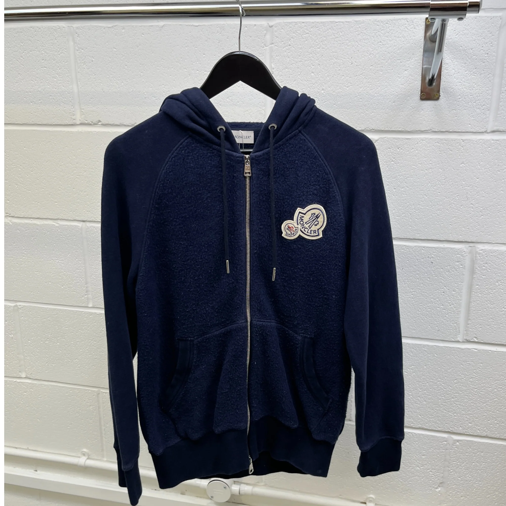 Men's Maglia Hoodie Navy Size S - Image 9