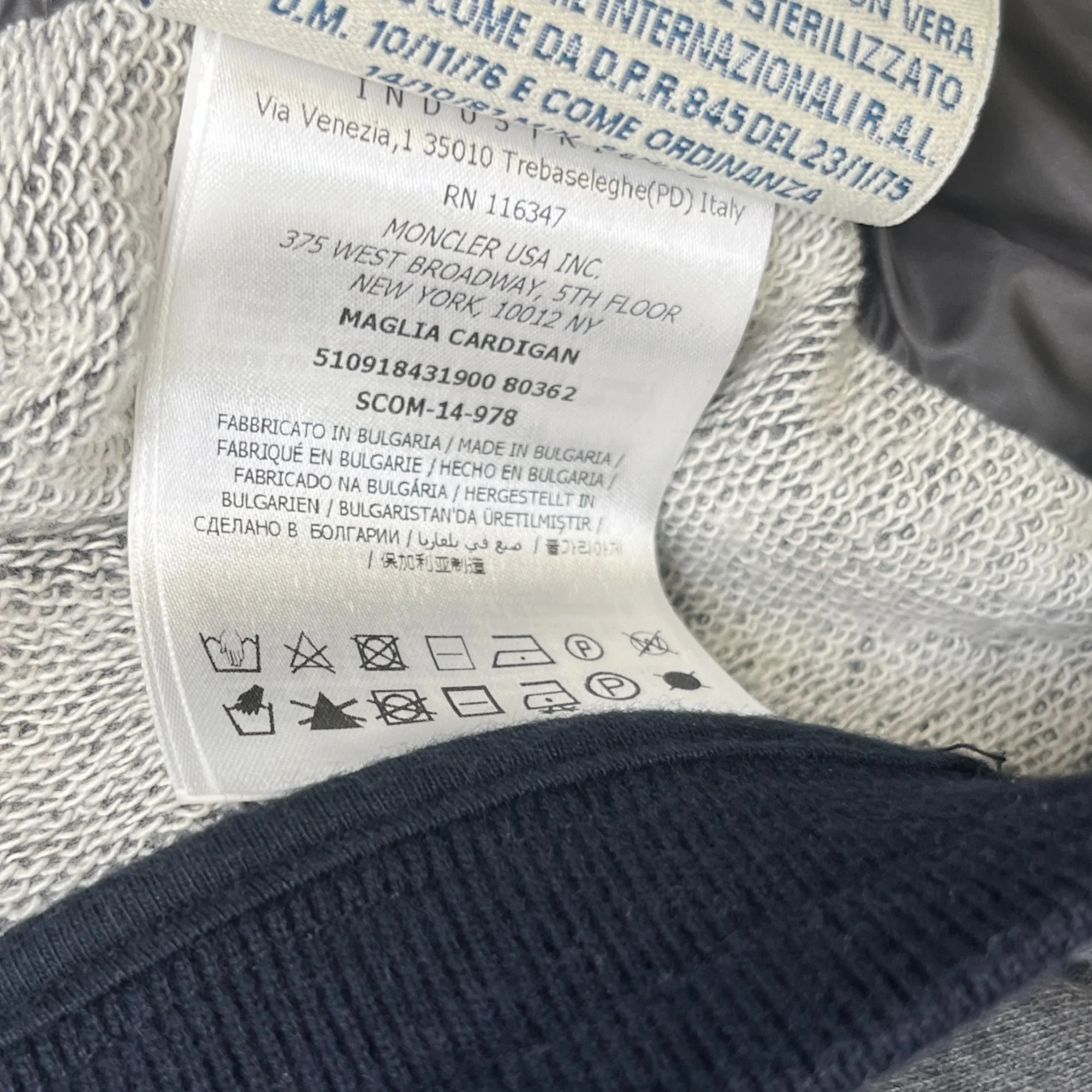 Men's Maglia Jacket Grey Size M - Image 9
