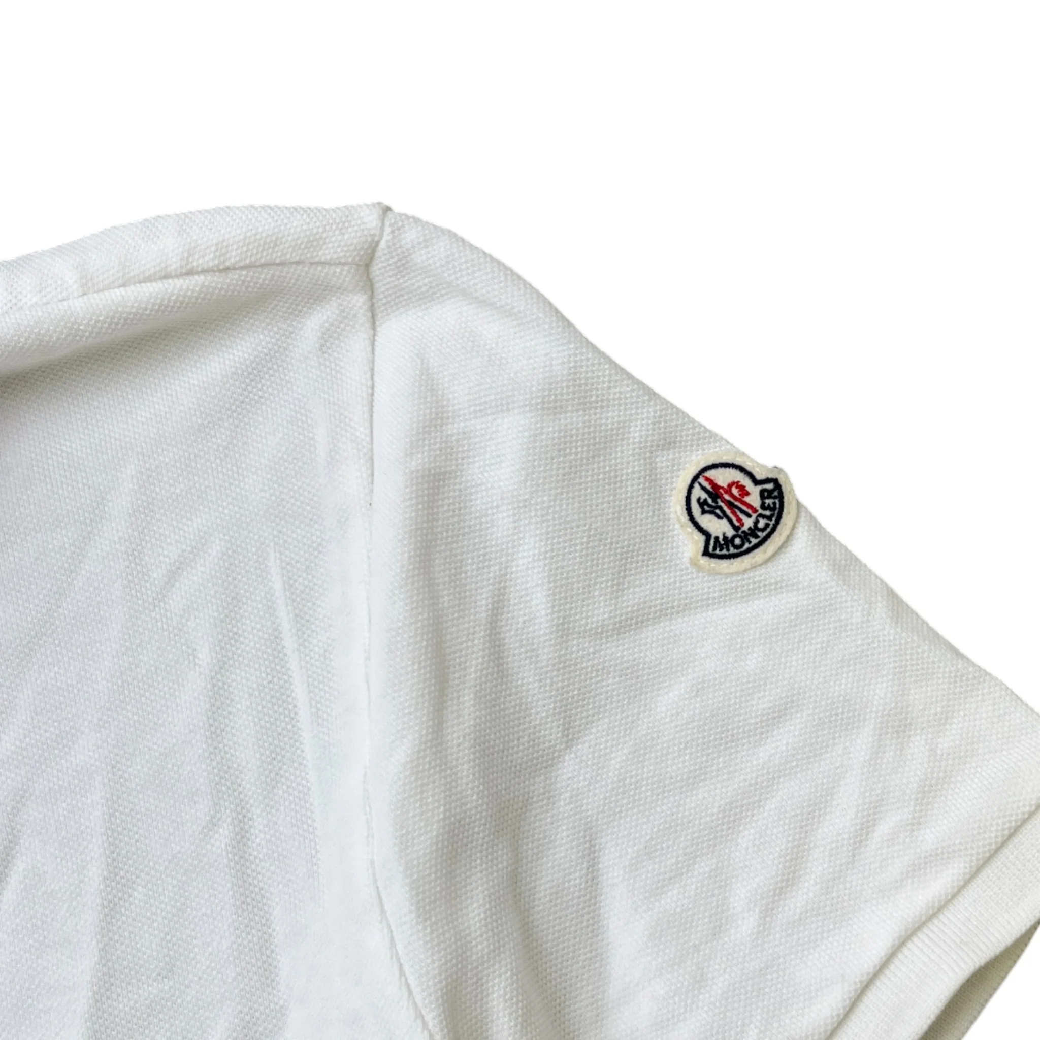 Men's Maglia Polo Manica Corta Polo Shirt White Size L - Image 5