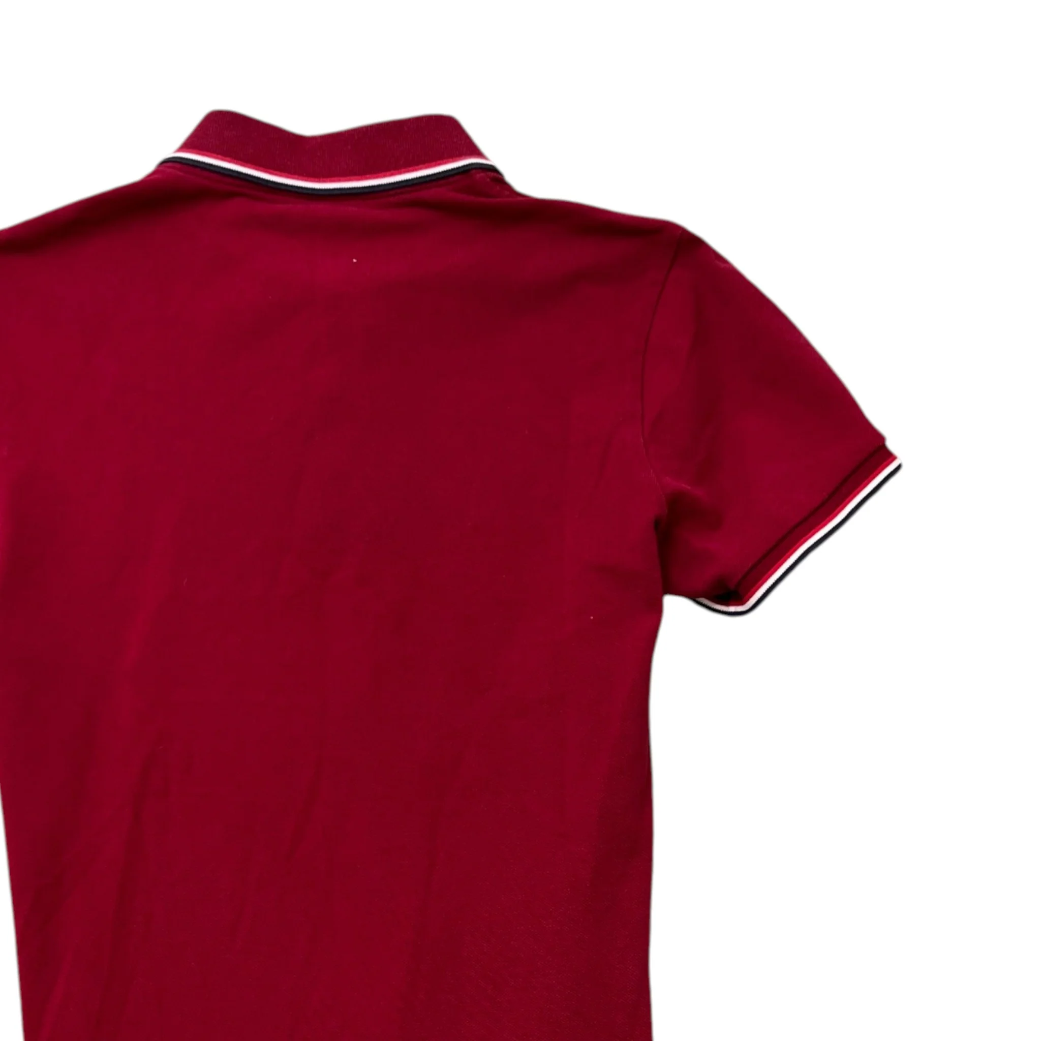 Men's Maglia Polo Shirt Burgundy Size S - Image 4