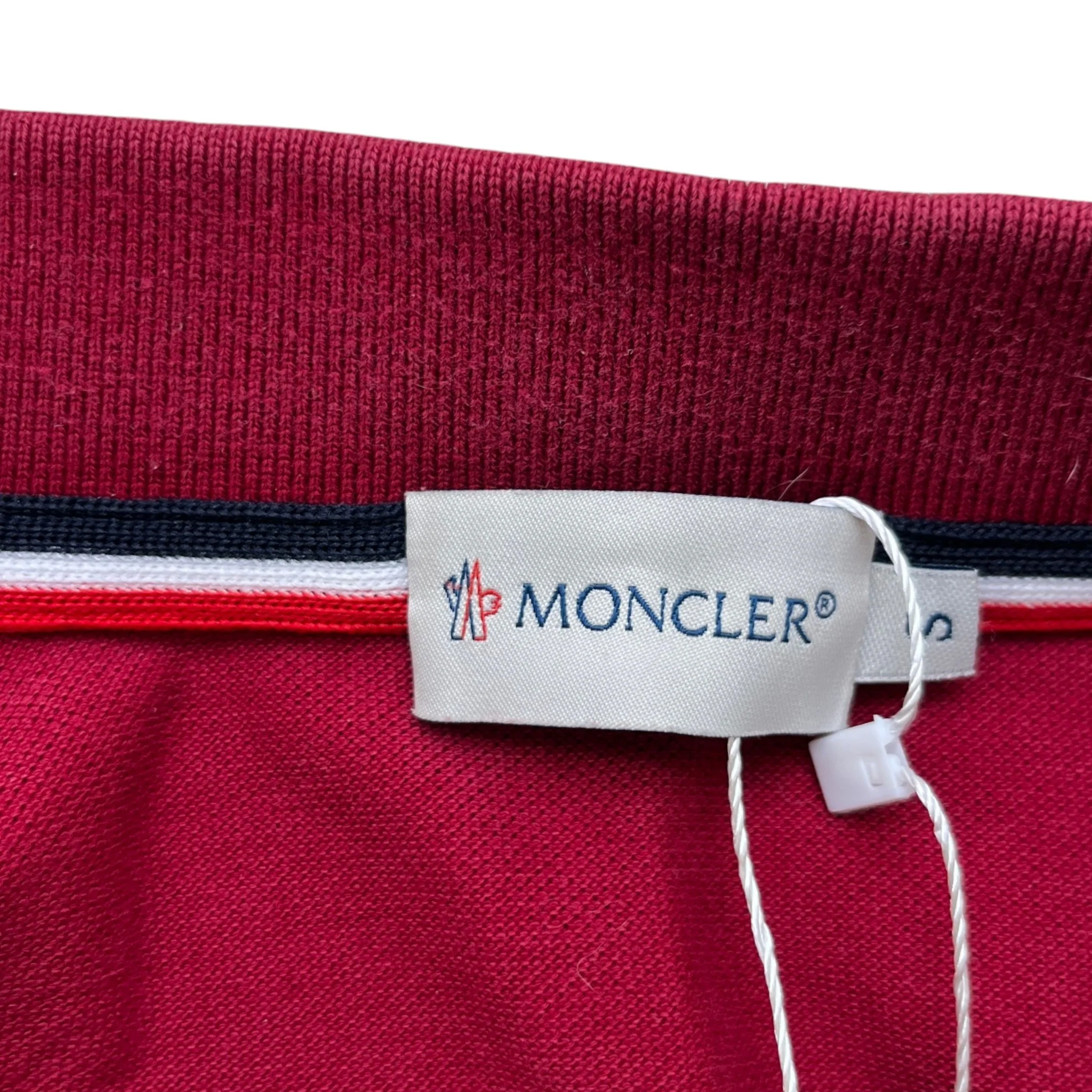 Men's Maglia Polo Shirt Burgundy Size S - Image 7
