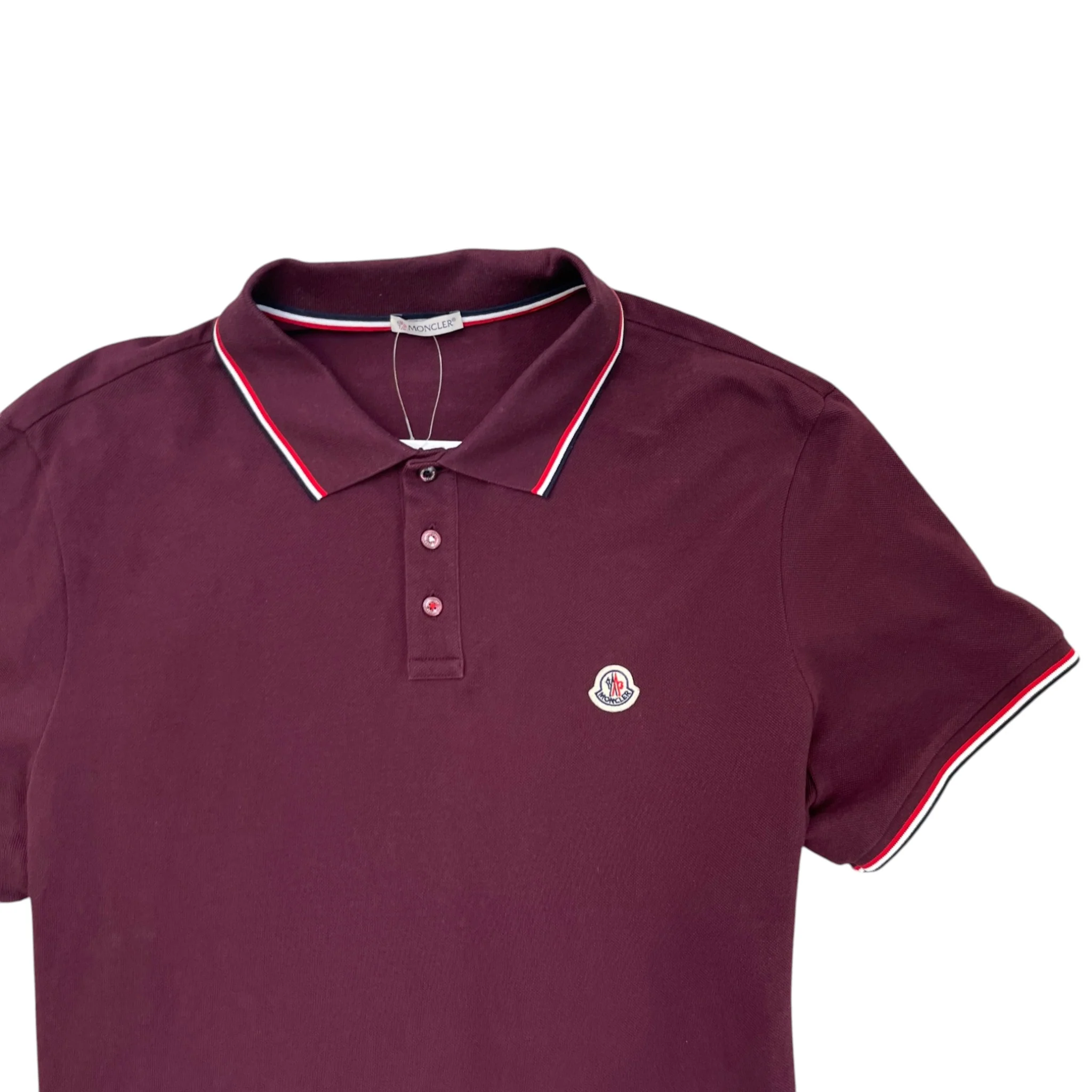 Men's Maglia Polo Shirt Burgundy Size XXXL - Image 5