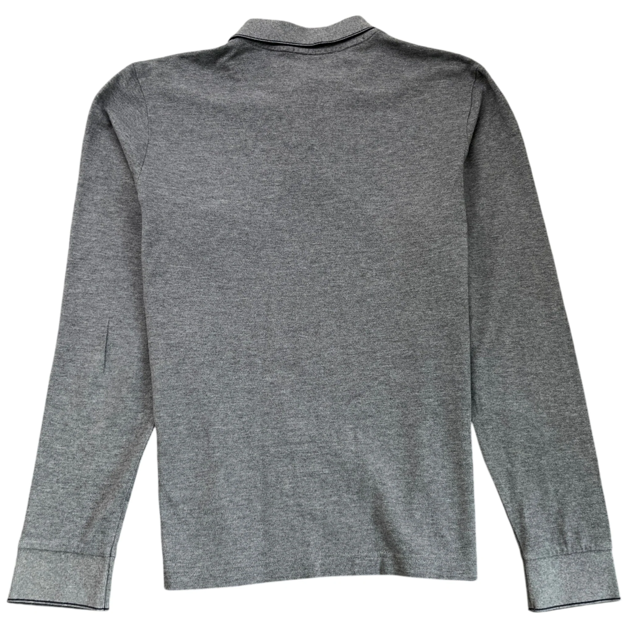 Men's Maglia Polo Shirt Grey Size L - Image 2