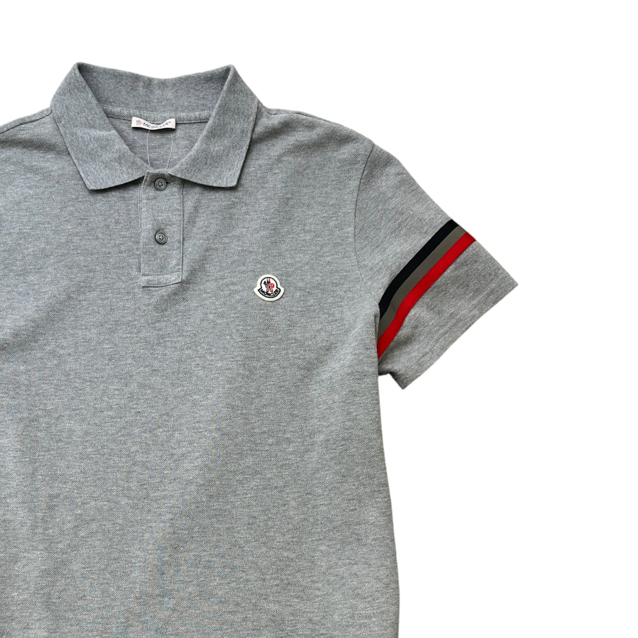 Men's Maglia Polo Shirt Grey Size M - Image 3