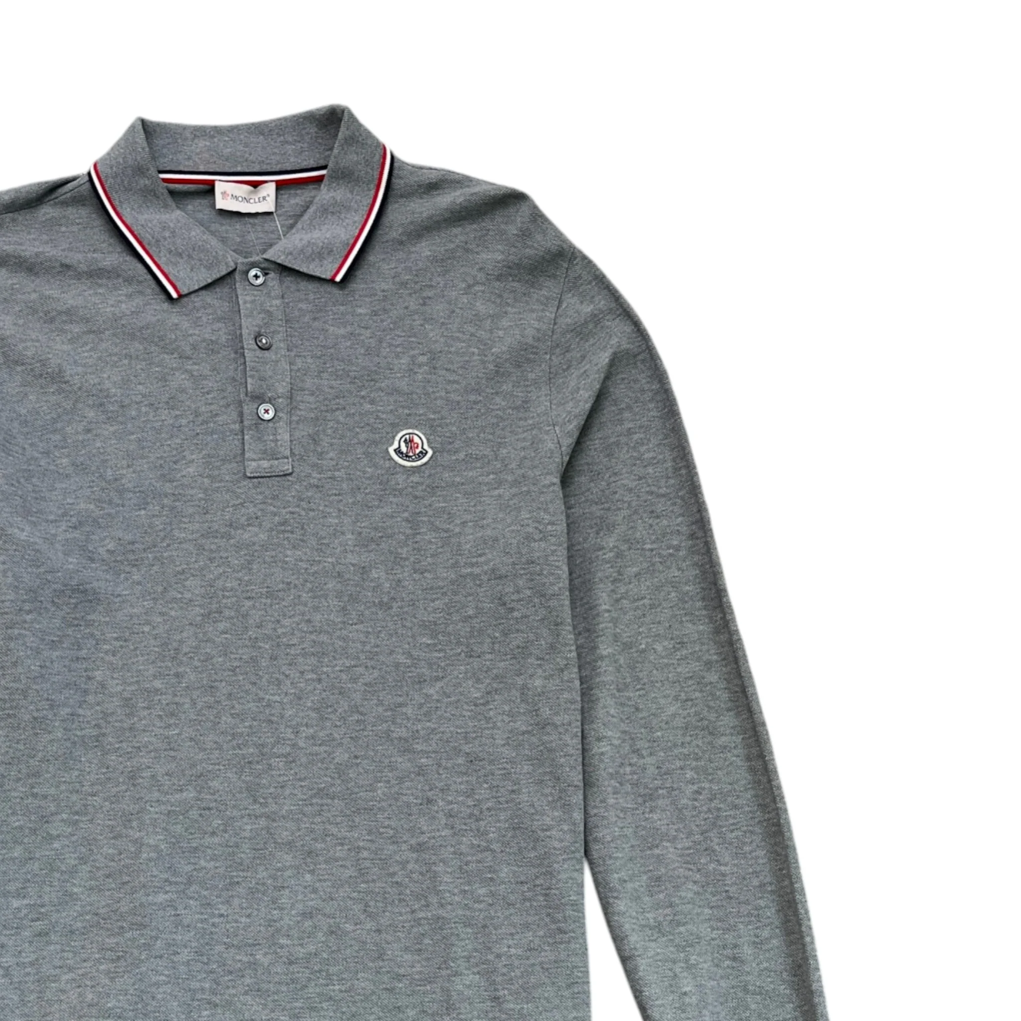 Men's Maglia Polo Shirt Grey Size XL - Image 3