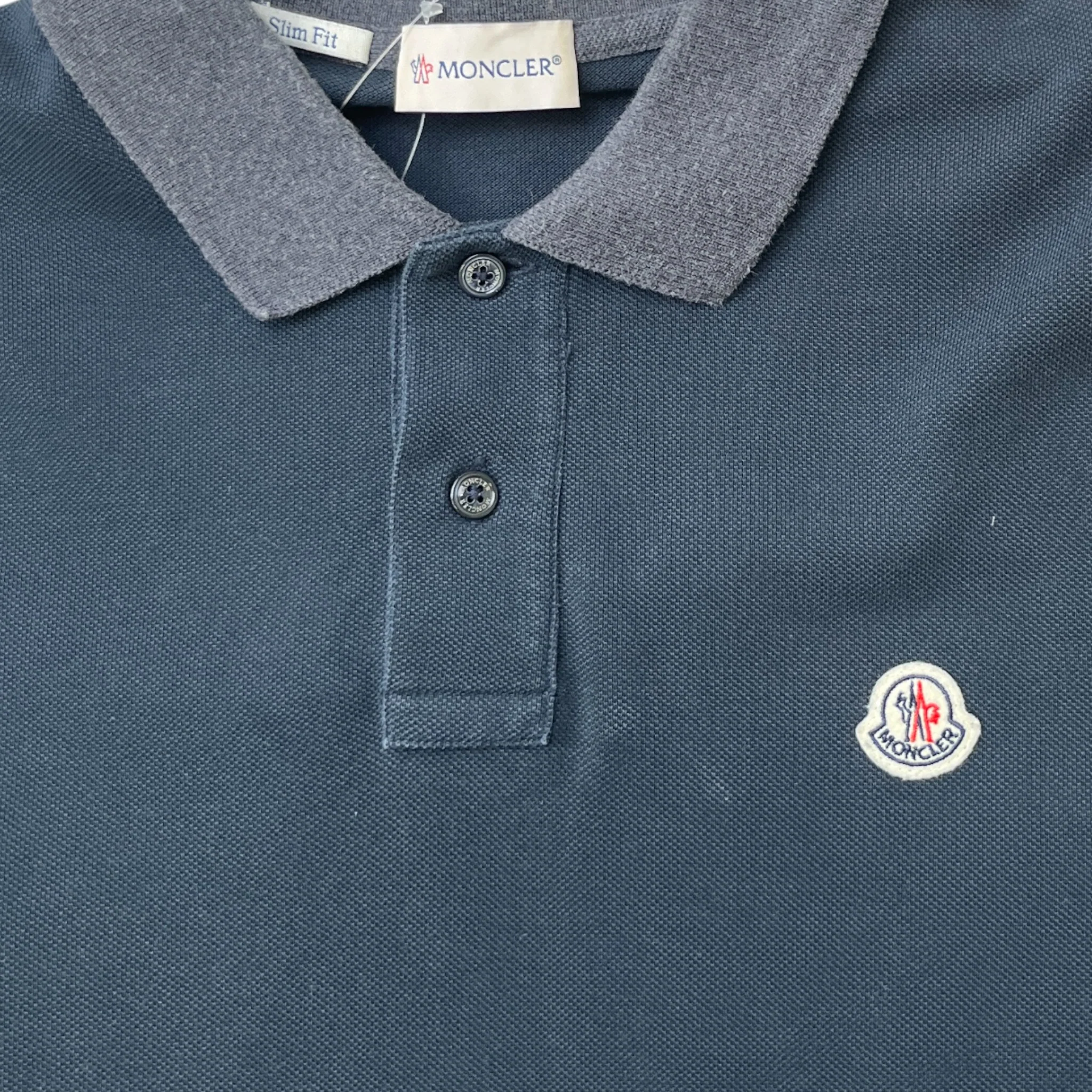 Men's Maglia Polo Shirt Navy Size L - Image 5