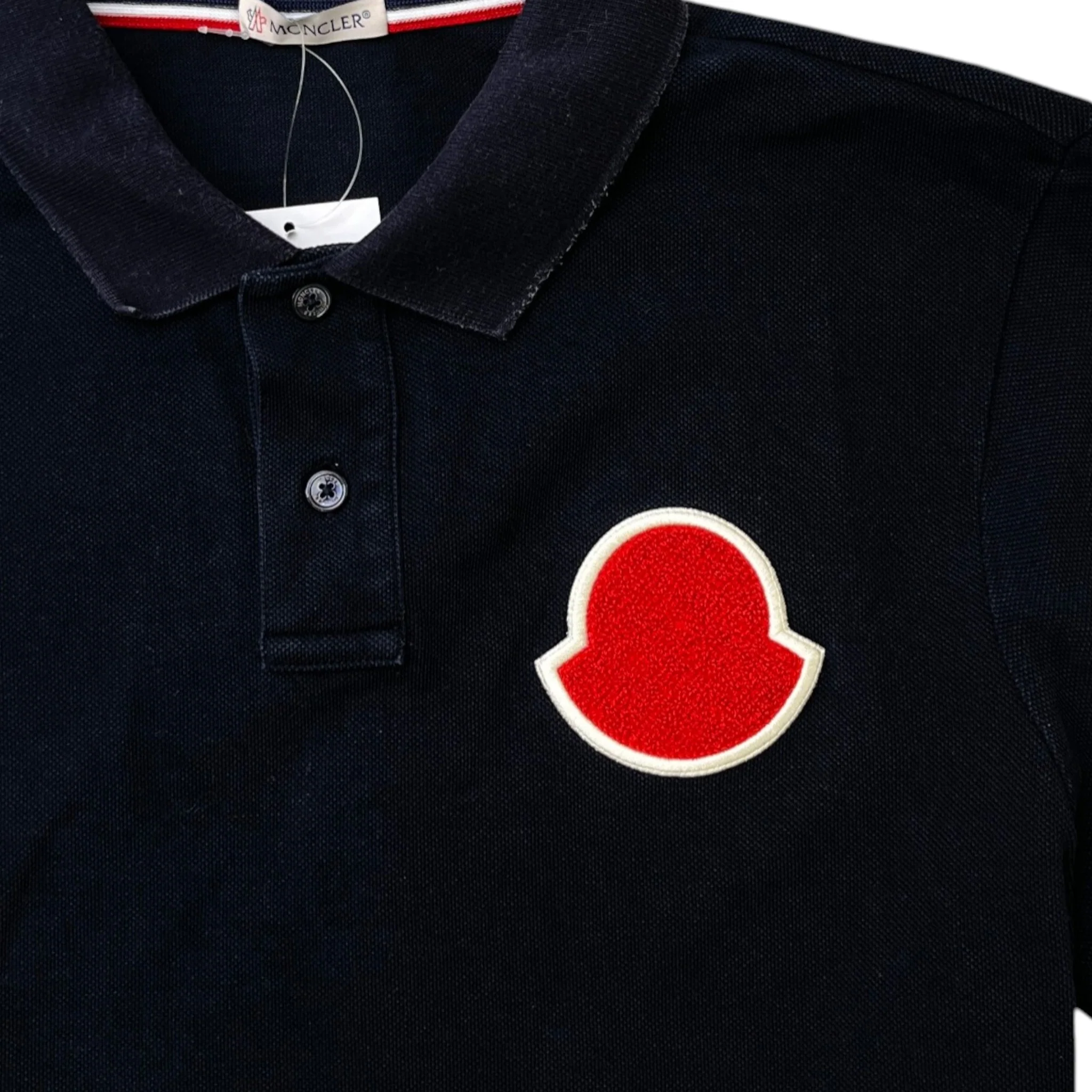 Men's Maglia Polo Shirt Navy Size M - Image 5