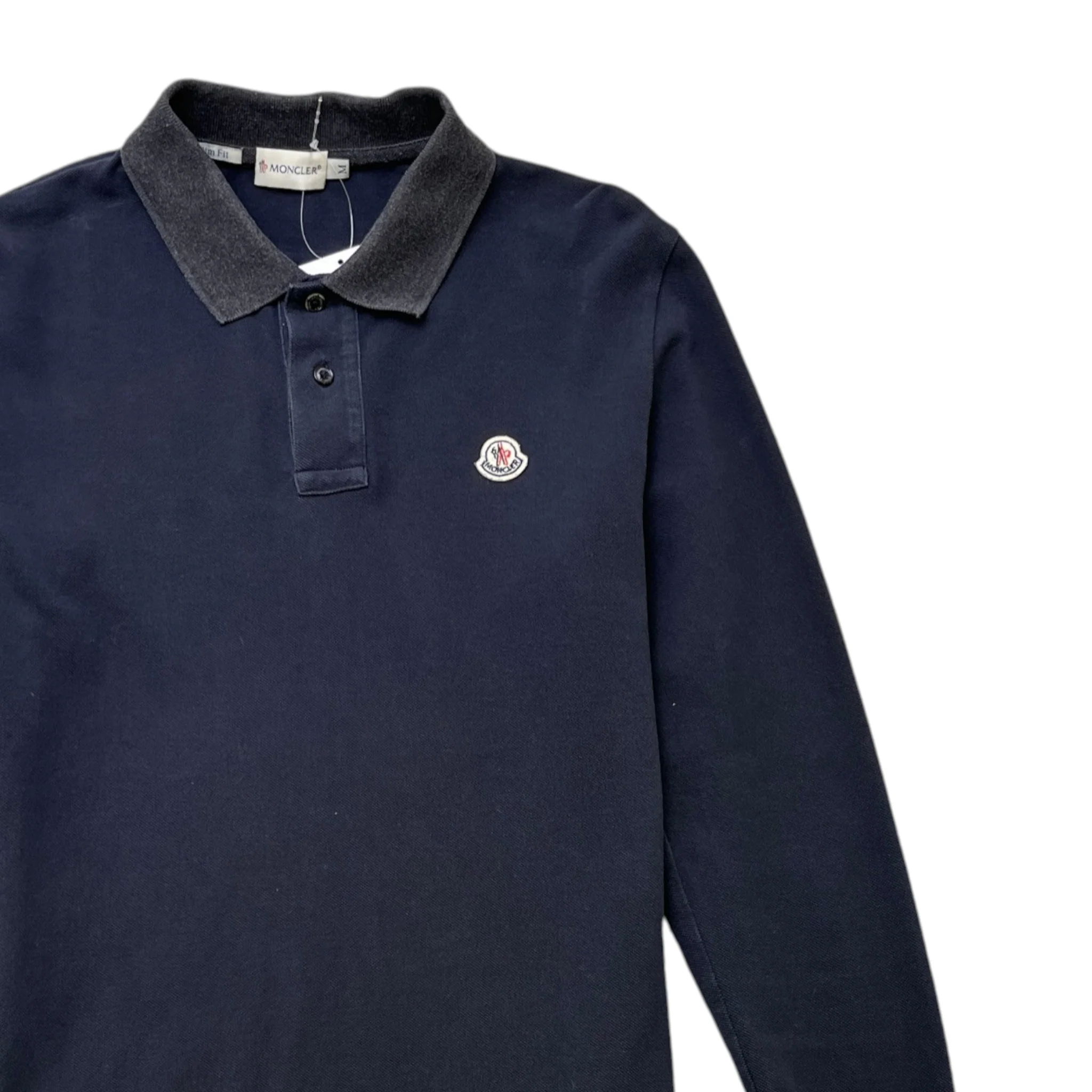 Men's Maglia Polo Shirt Navy Size M - Image 3