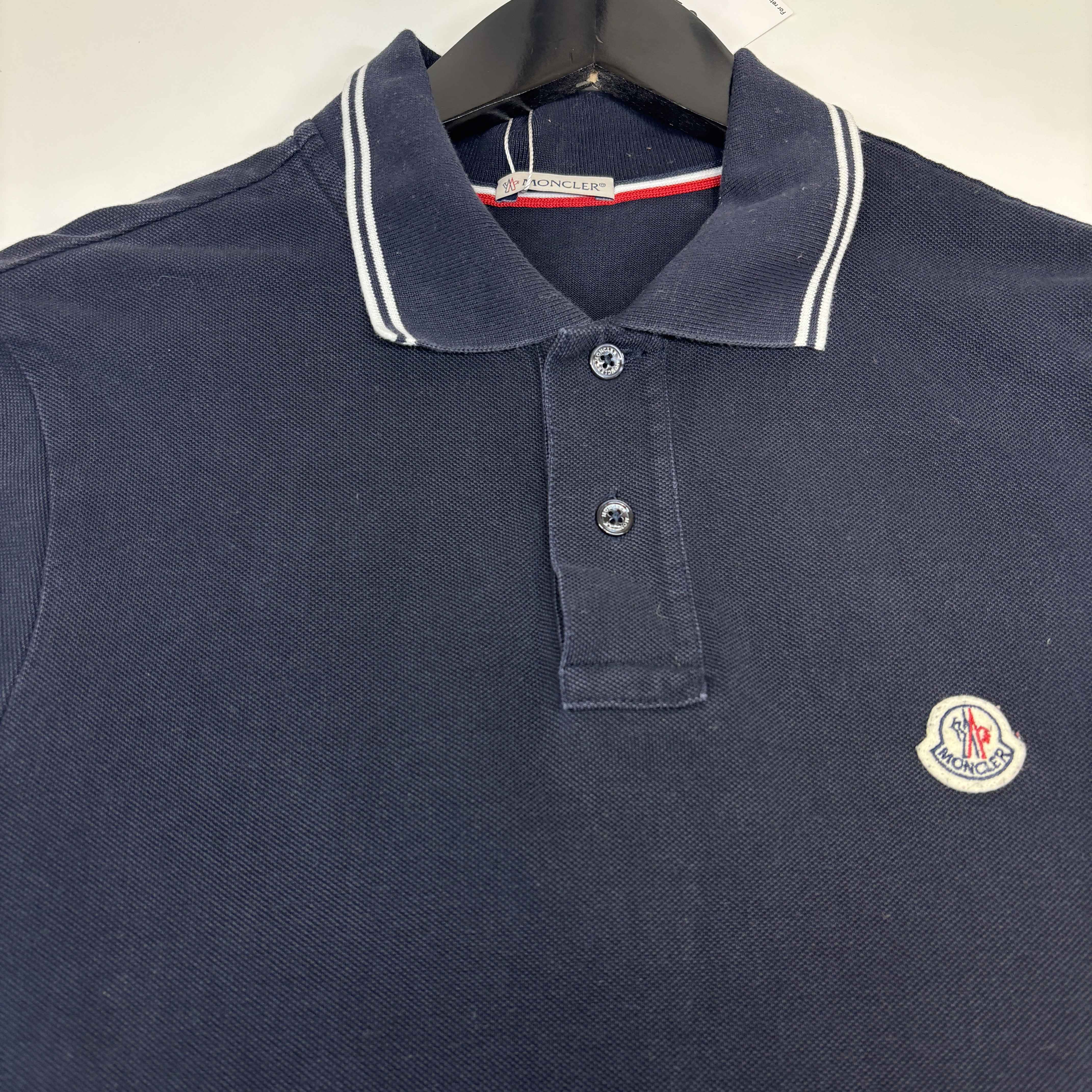 Men's Maglia Polo Shirt Navy Size S - Image 11