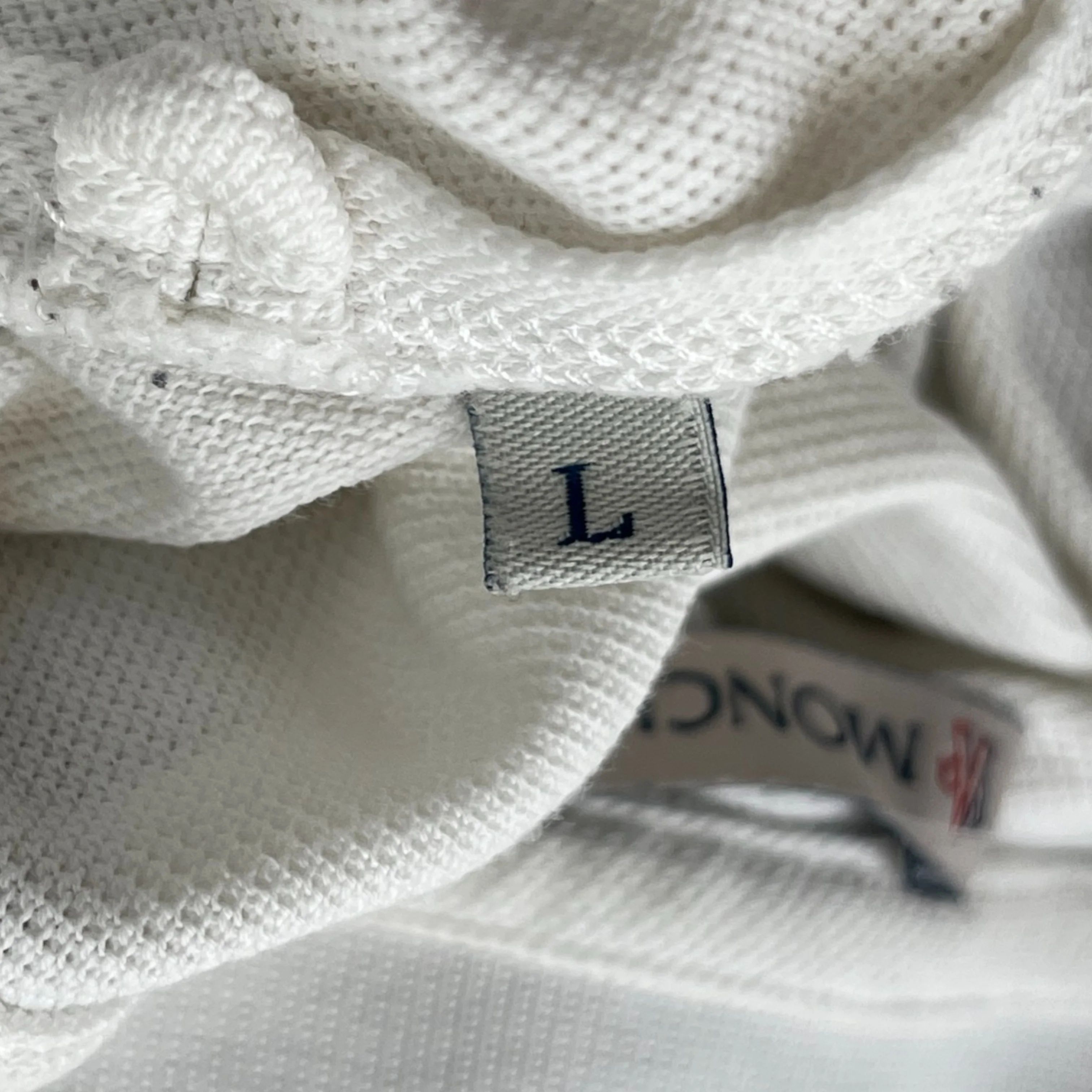 Men's Maglia Polo Shirt White Size L - Image 7